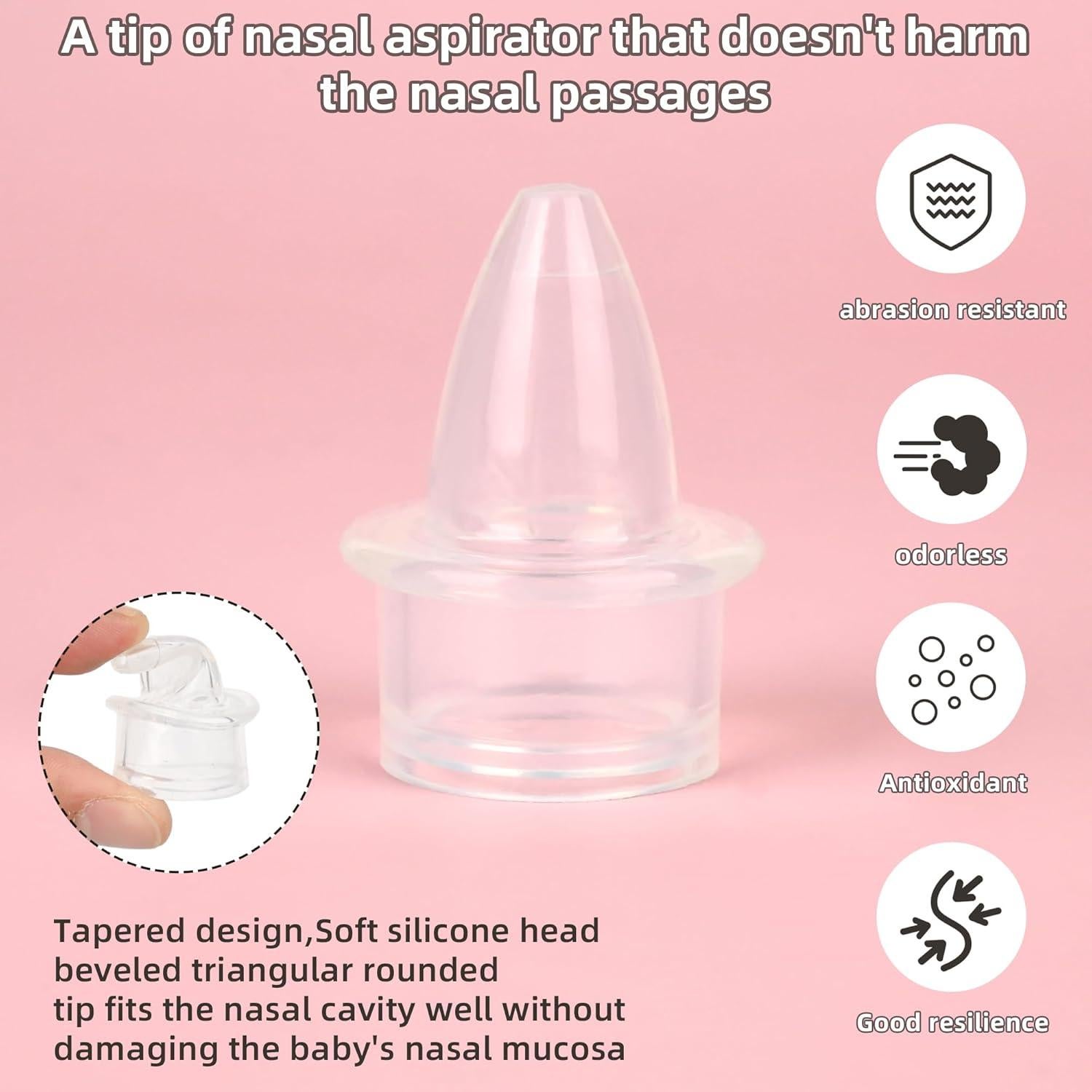 Aspirador Nasal Manual Molucky MO-01 para Bebés con Punta Suave