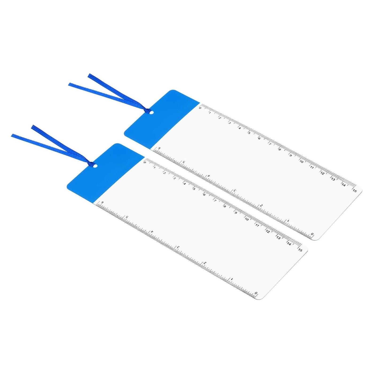 Marcador Lupa PATIKIL 3X con Regla - 2 Piezas Azul