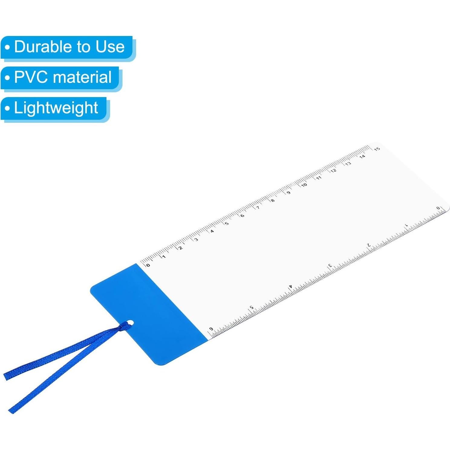 Marcador Lupa PATIKIL 3X con Regla - 2 Piezas Azul