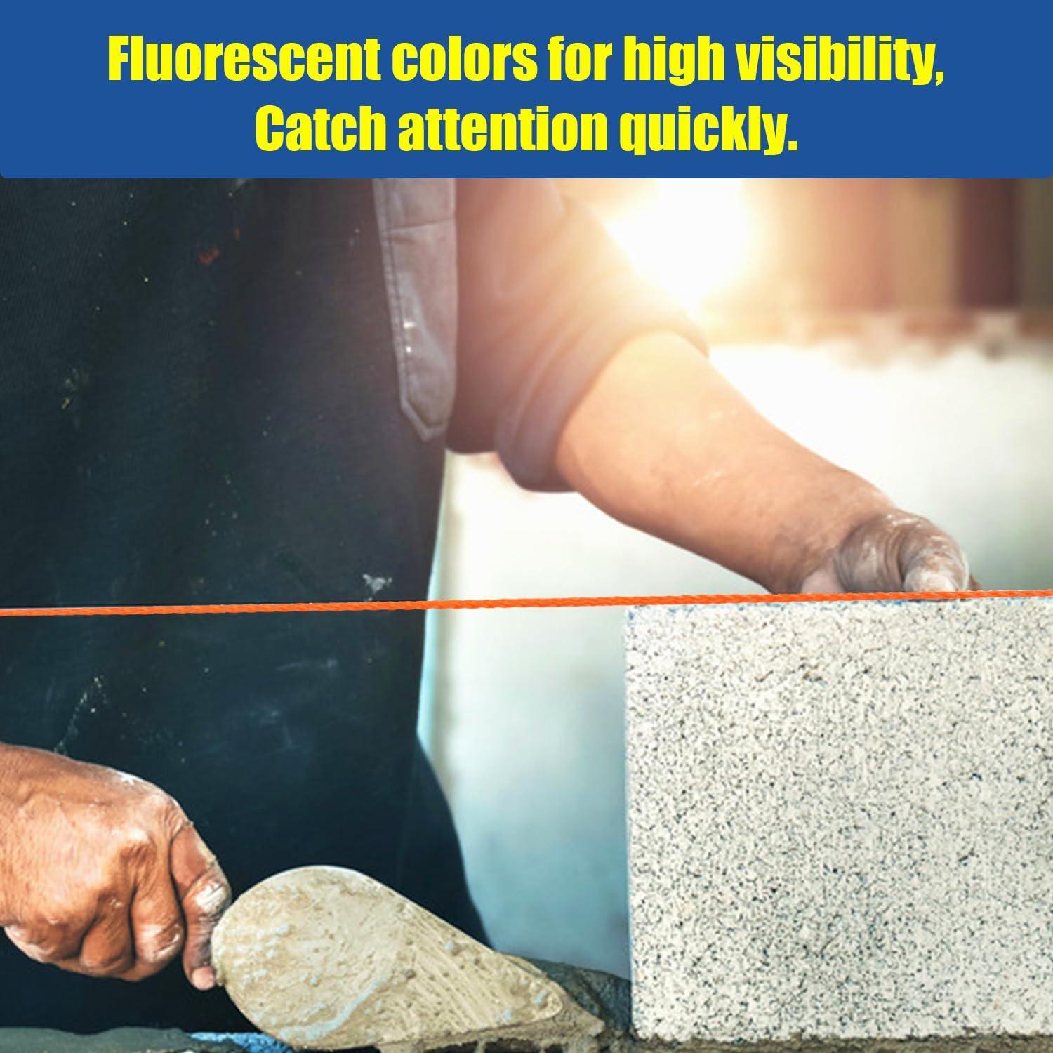 LURKA Línea de Masonería Trenzada 540 Pies Nylon Fluorescente