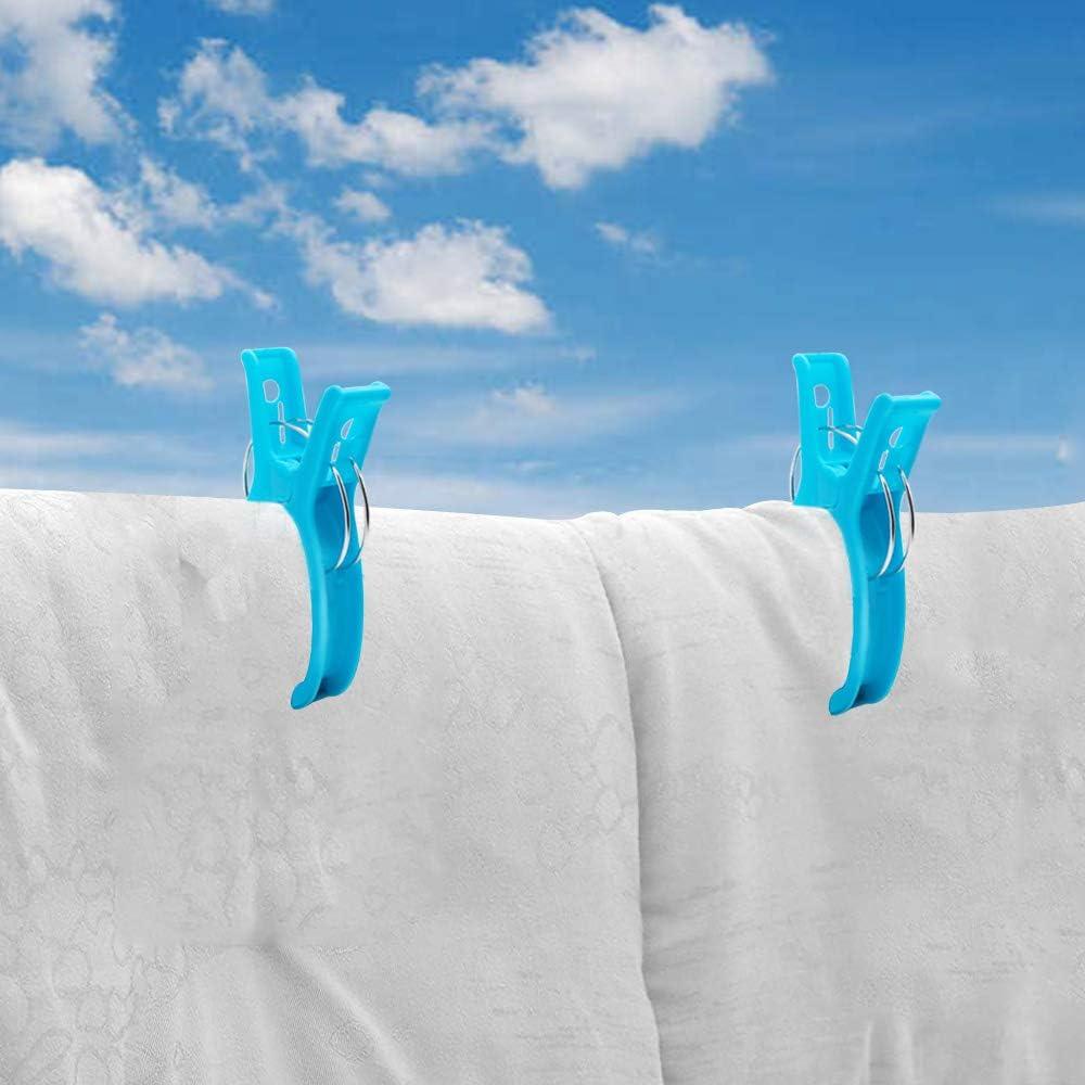 Clips de Toalla de Playa HiGift Jumbo 8 Piezas 16 cm