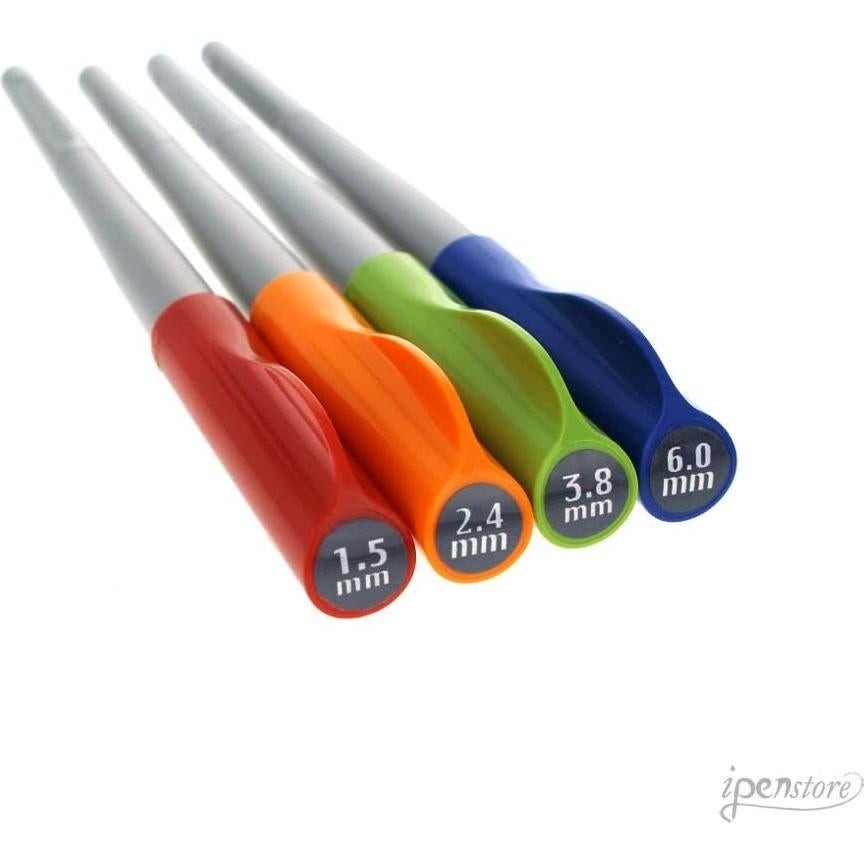 Juego de Plumas Caligráficas PILOT Parallel 4 Puntas 1.5-6.0mm