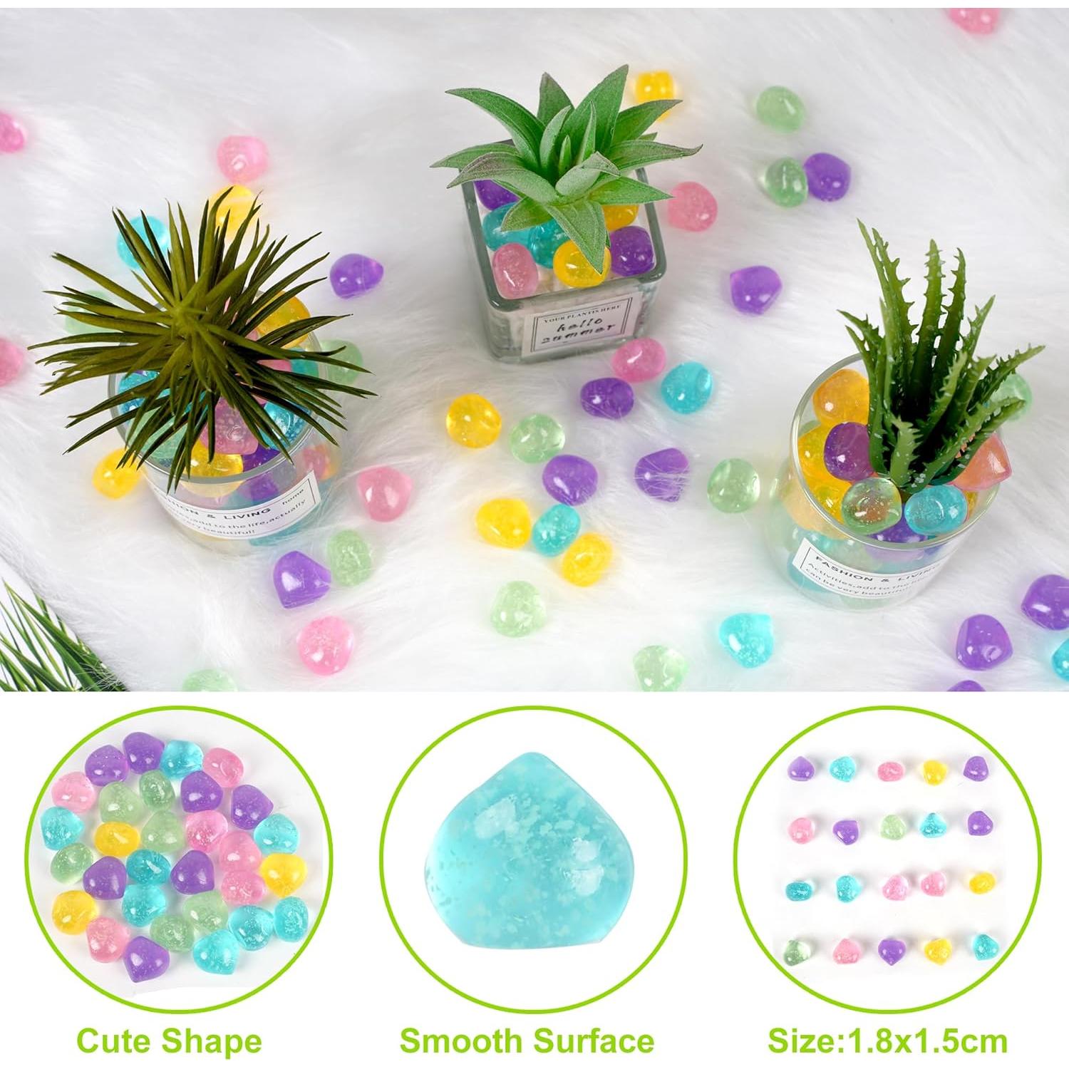 100 Rocas Luminiscentes Brillantes para Decoración - Kaiyuan