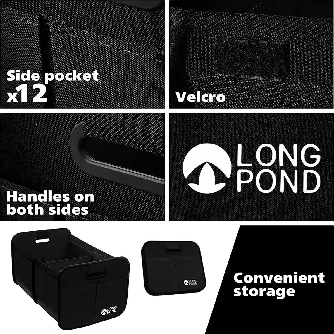 Organizador de Maletero Long Pond Plegable 9 Bolsillos Negro