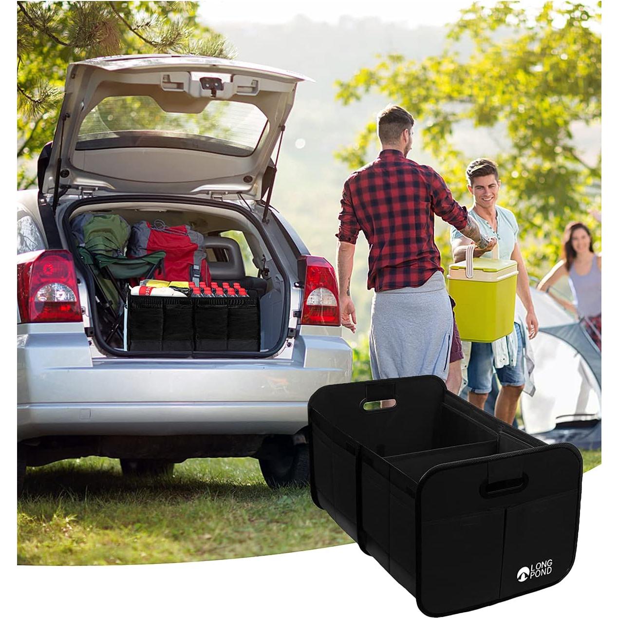 Organizador de Maletero Long Pond Plegable 9 Bolsillos Negro