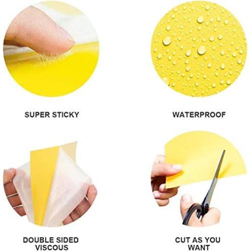 Trampas Adhesivas Amarillas Gideal 20 Piezas 15x20 cm Insectos