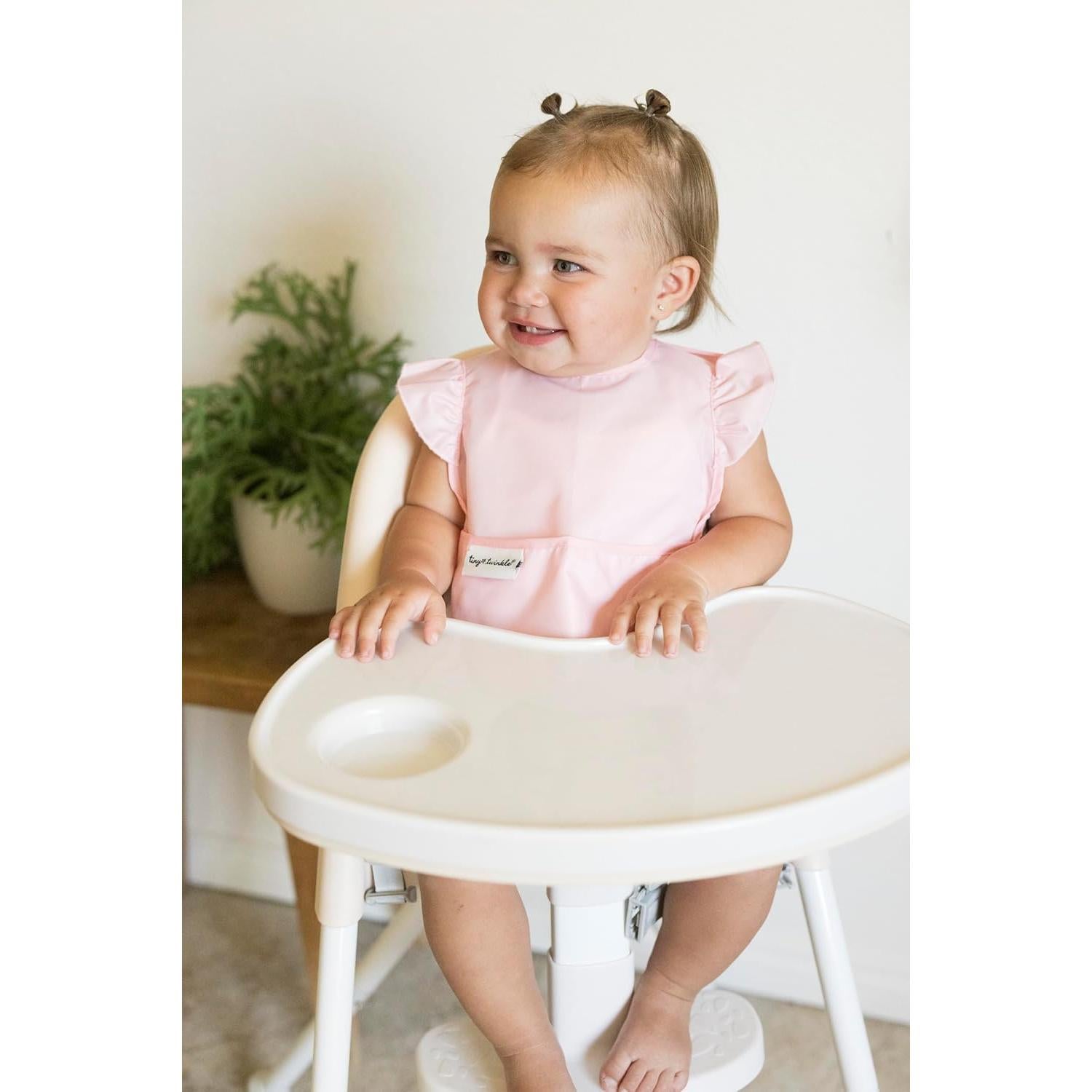 Baberos Tiny Twinkle a Prueba de Desorden 3pk Floral Azul