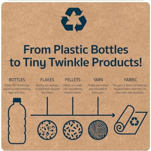 Baberos Tiny Twinkle a Prueba de Desorden 3pk Floral Azul