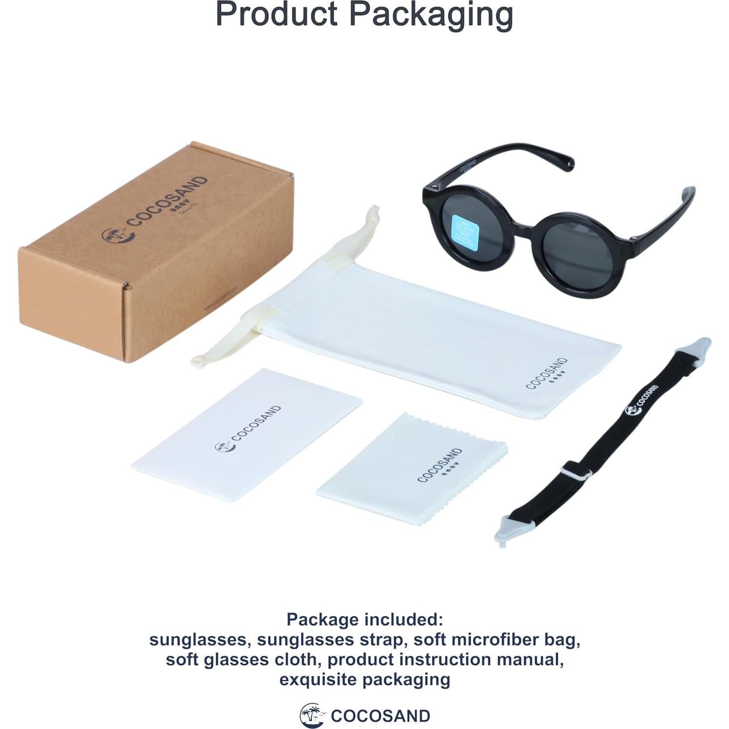 Gafas de sol polarizadas COCOSAND para bebés 0-24 meses