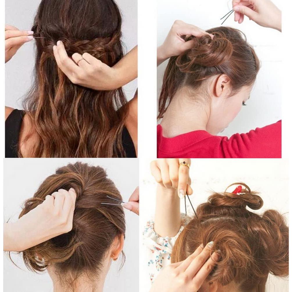 Kit de 200 Horquillas para Cabello WSICSE - 5cm Negro