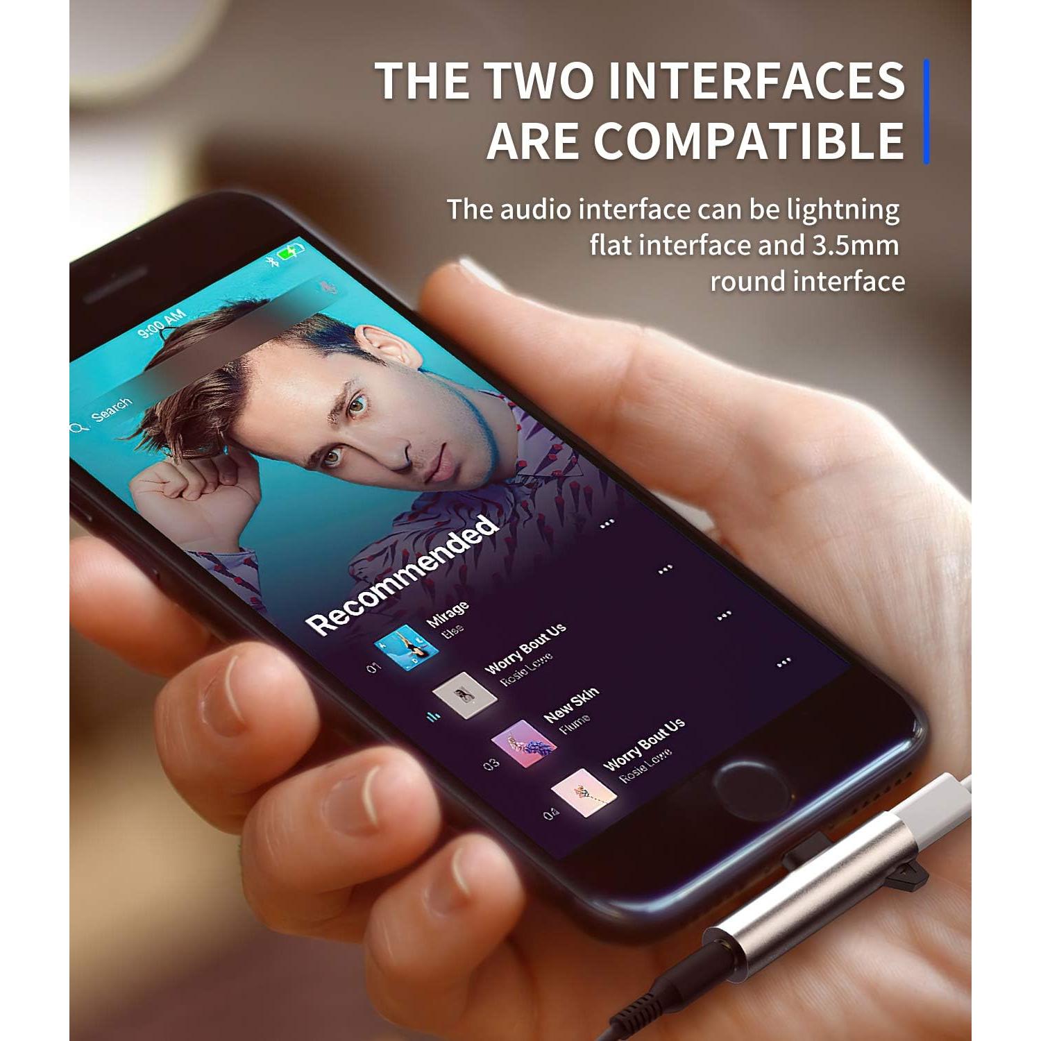 Adaptador Lightning a Jack 3.5mm Jekruyi para iPhone