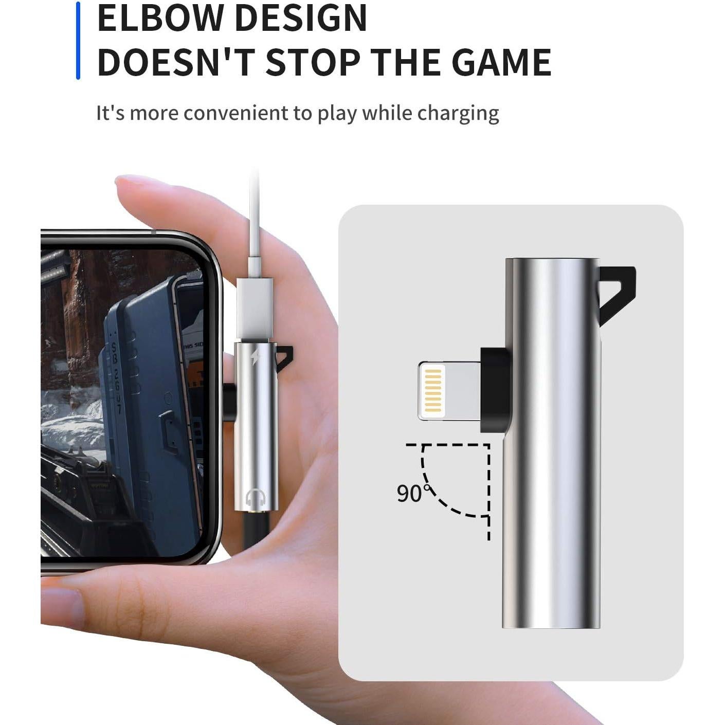 Adaptador Lightning a Jack 3.5mm Jekruyi para iPhone