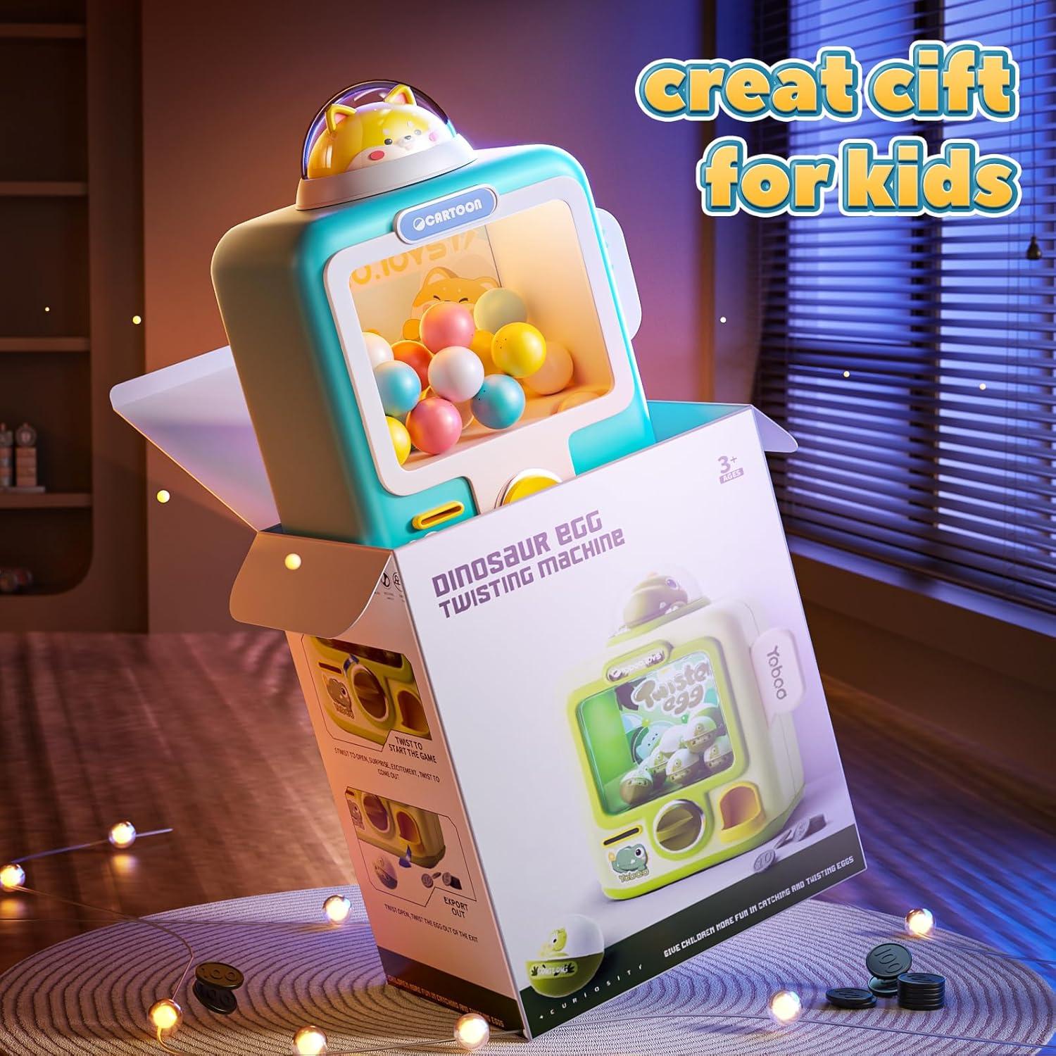 Máquina expendedora Skirfy Mini Juguetes 12 borradores Azul