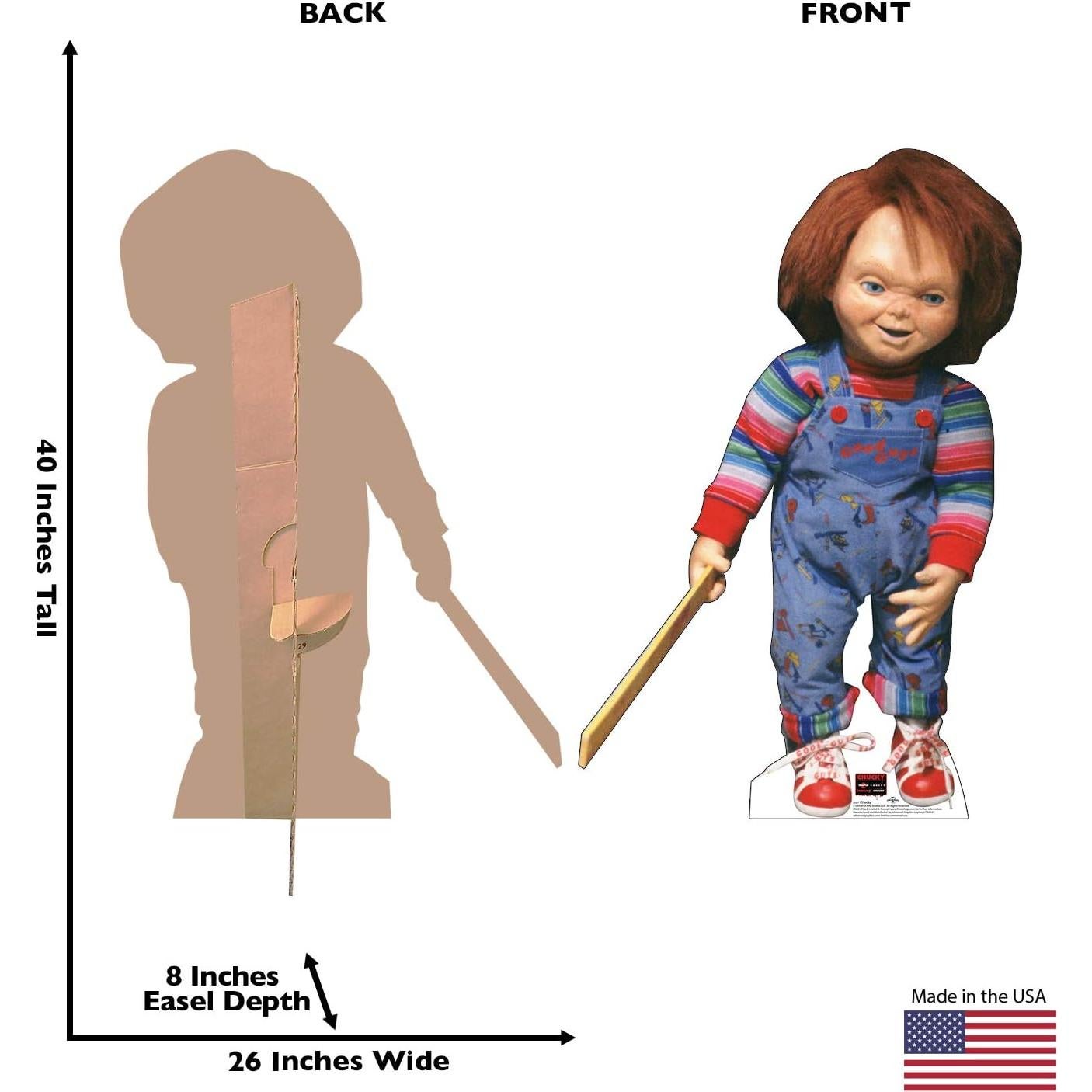 Cortador de Cartón Chucky 102x66cm - Decoración Halloween