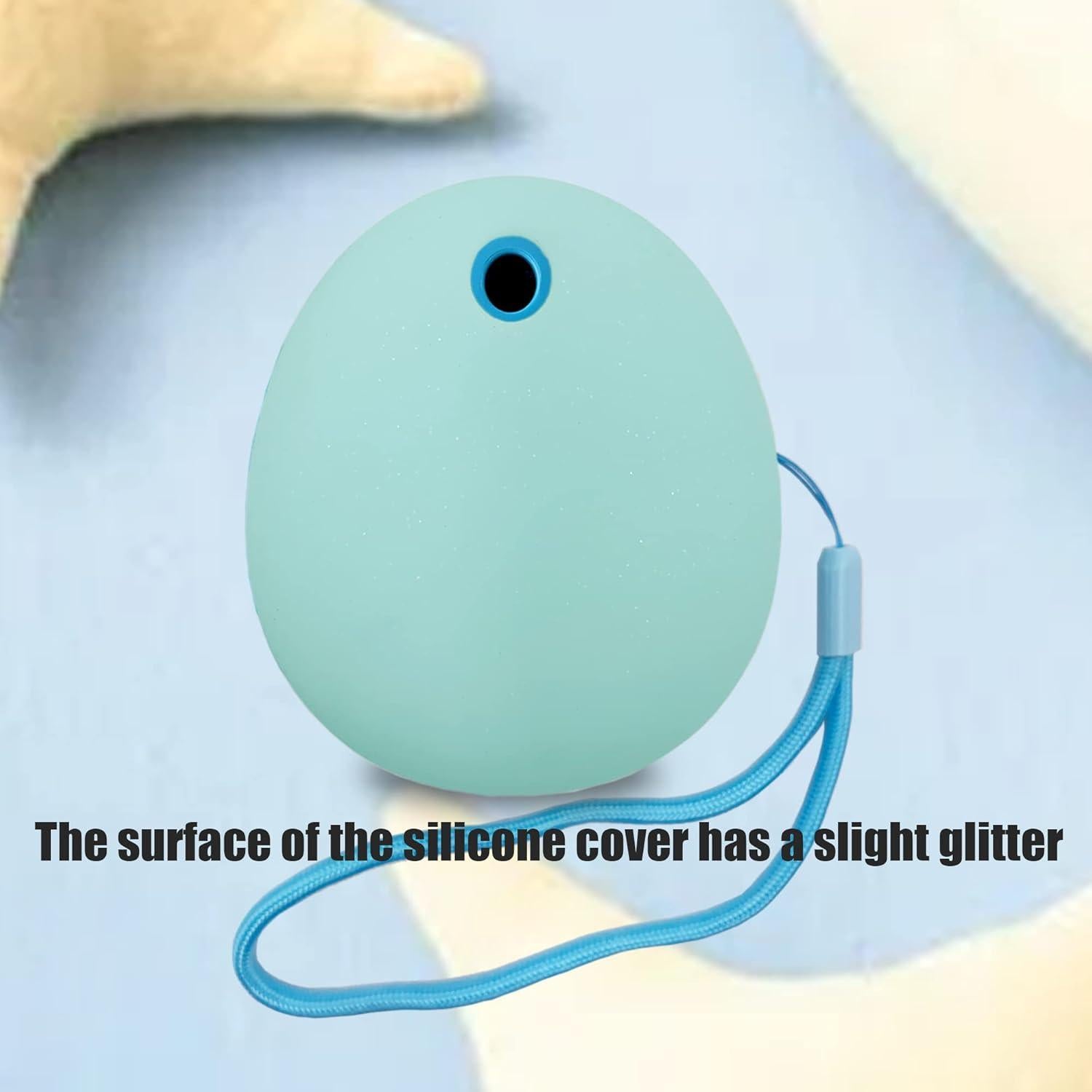 Cubierta de Silicona Azul para Tamagotchi Pix con Correa