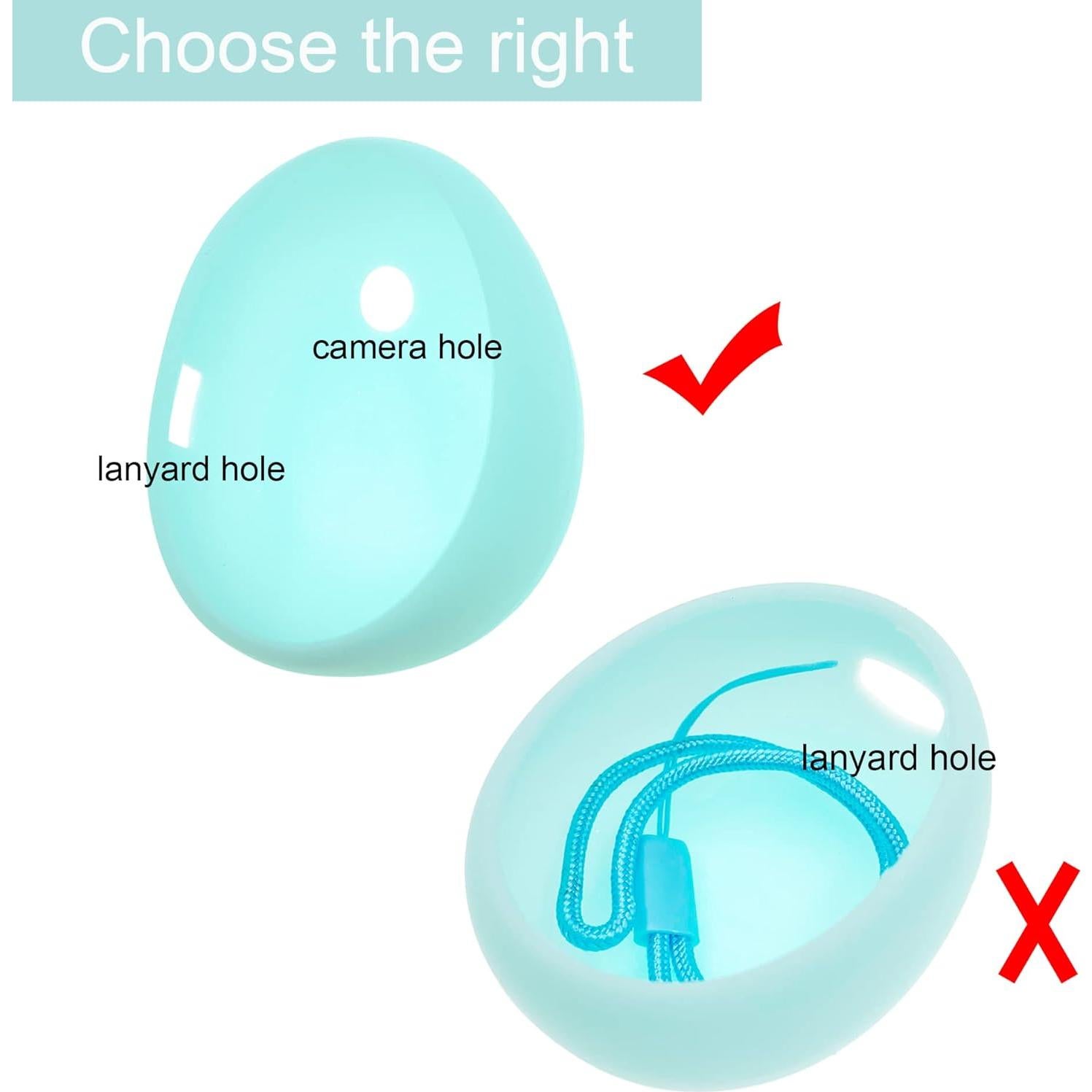 Cubierta de Silicona Azul para Tamagotchi Pix con Correa