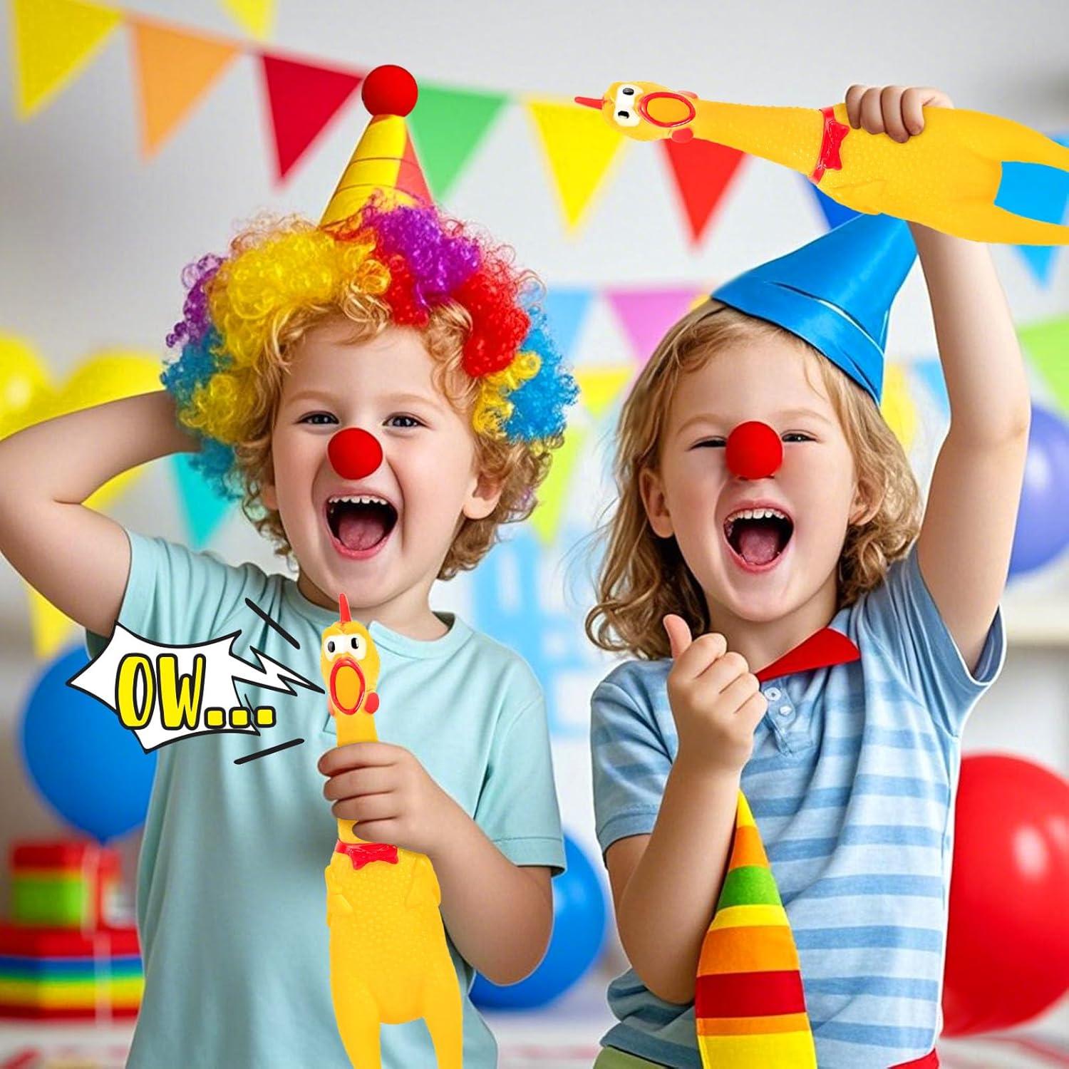 Juguete de Broma Pollo de Goma POPLAY 30.48 cm Chirriante