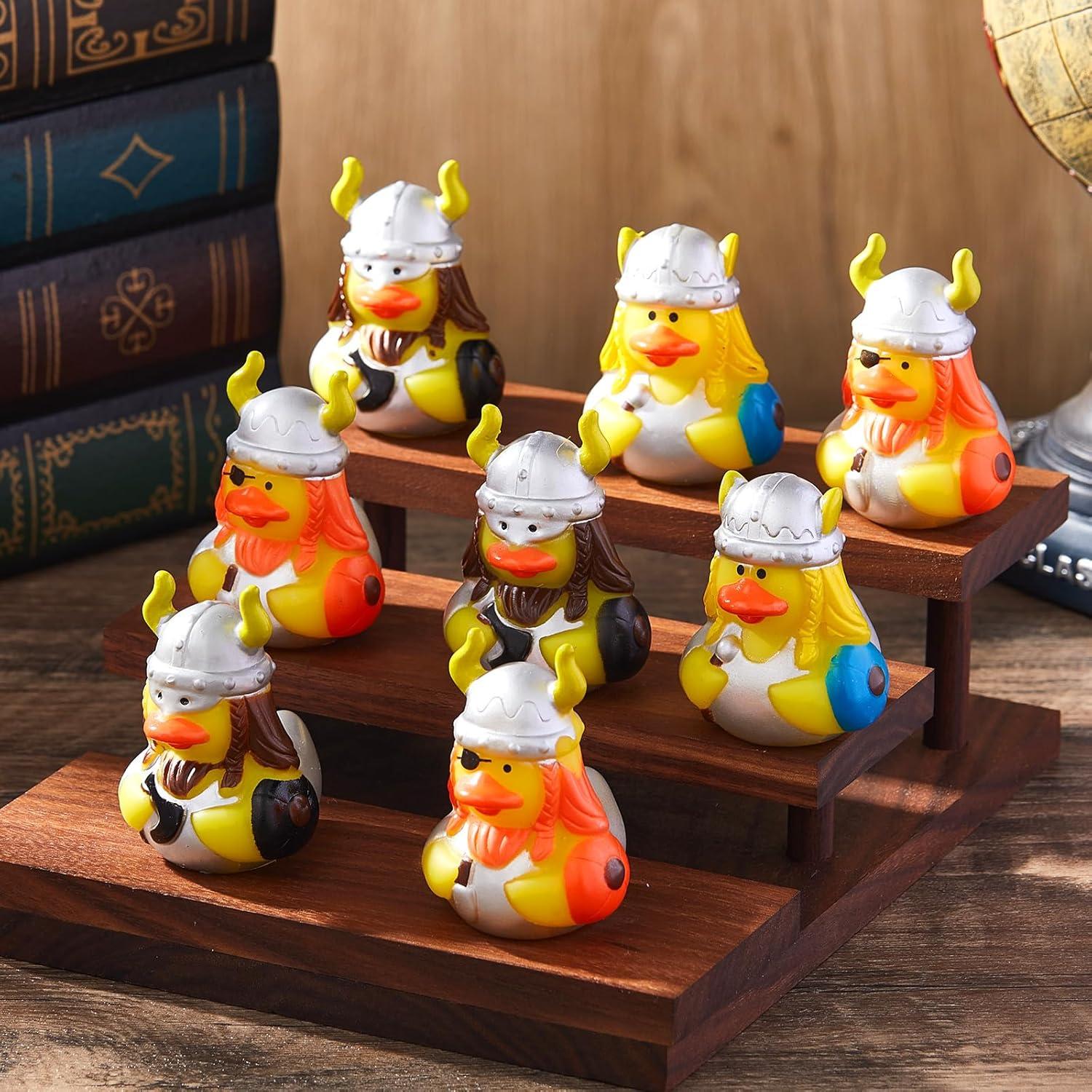 Patitos de Goma Vikingos Deekin - 24 Piezas 5 cm para Fiesta