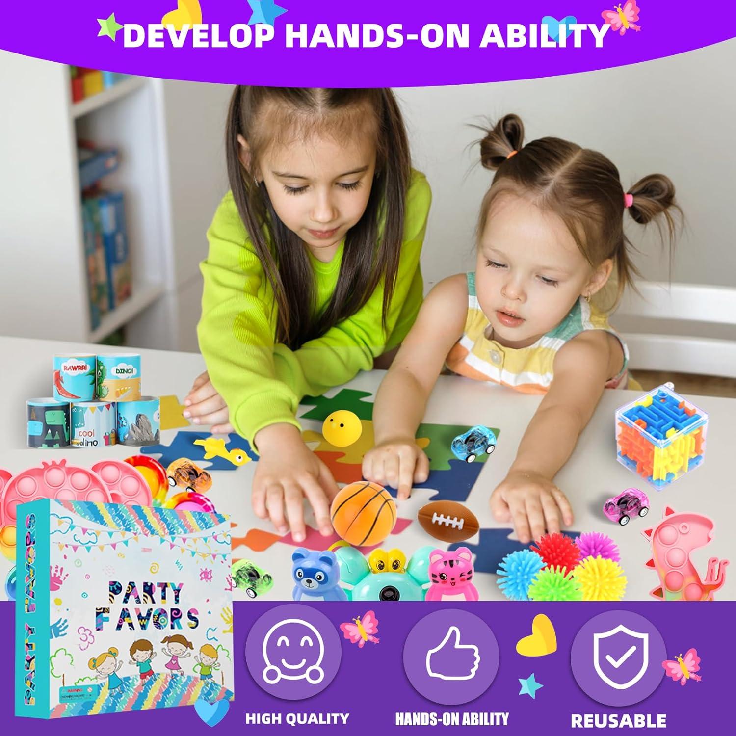 Paquete de 1000 Juguetes Antiestrés DKZ para Niños