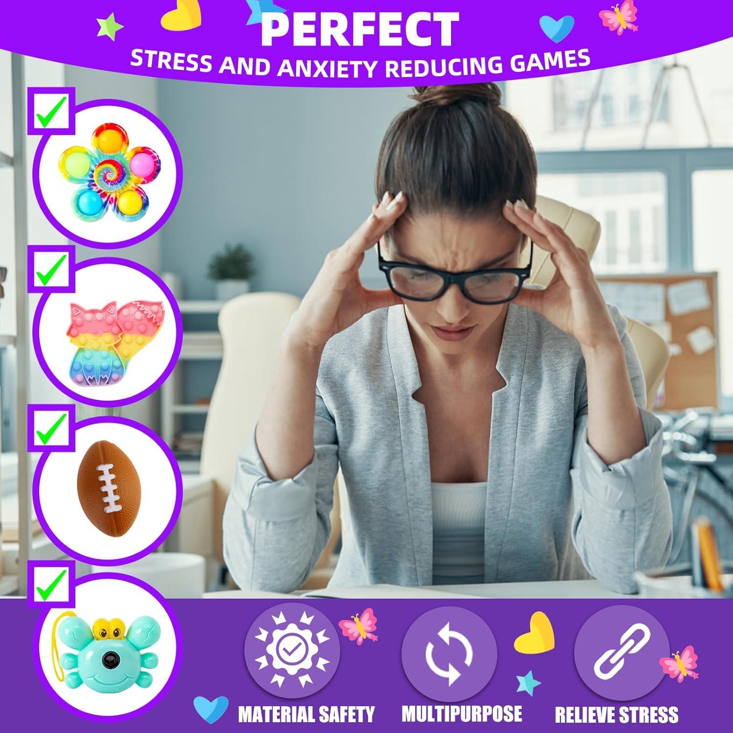 Paquete de 1000 Juguetes Antiestrés DKZ para Niños