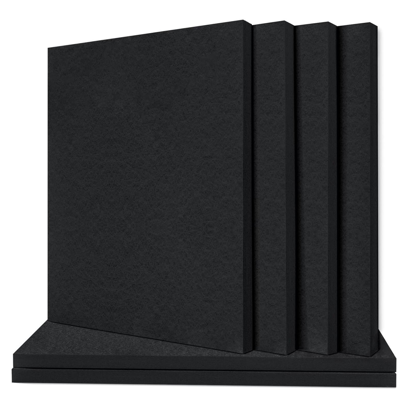 Paneles Acústicos Engrosados TroyStudio 6 Piezas 80x60 cm Negro