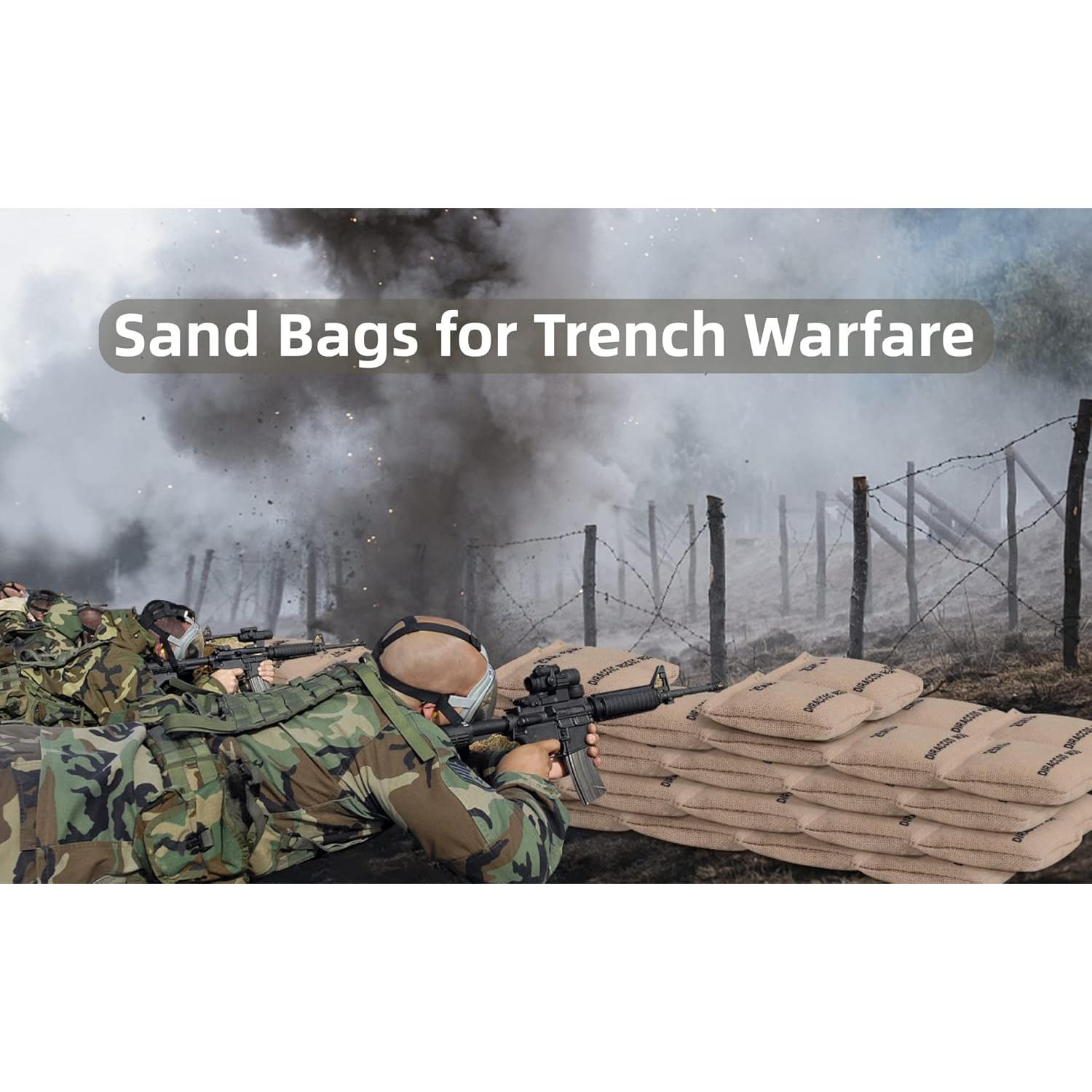 Juego de 6 Sacos de Arena Militares DIRACCOS 1:16 para Modelos