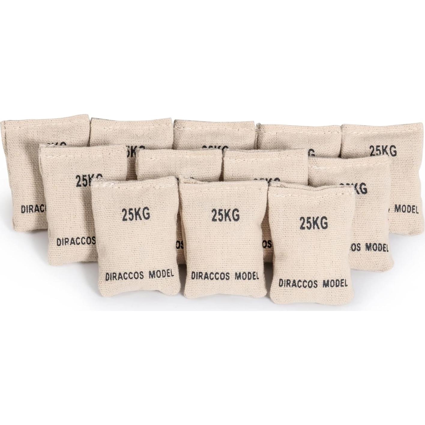 Juego de 6 Sacos de Arena Militares DIRACCOS 1:16 para Modelos