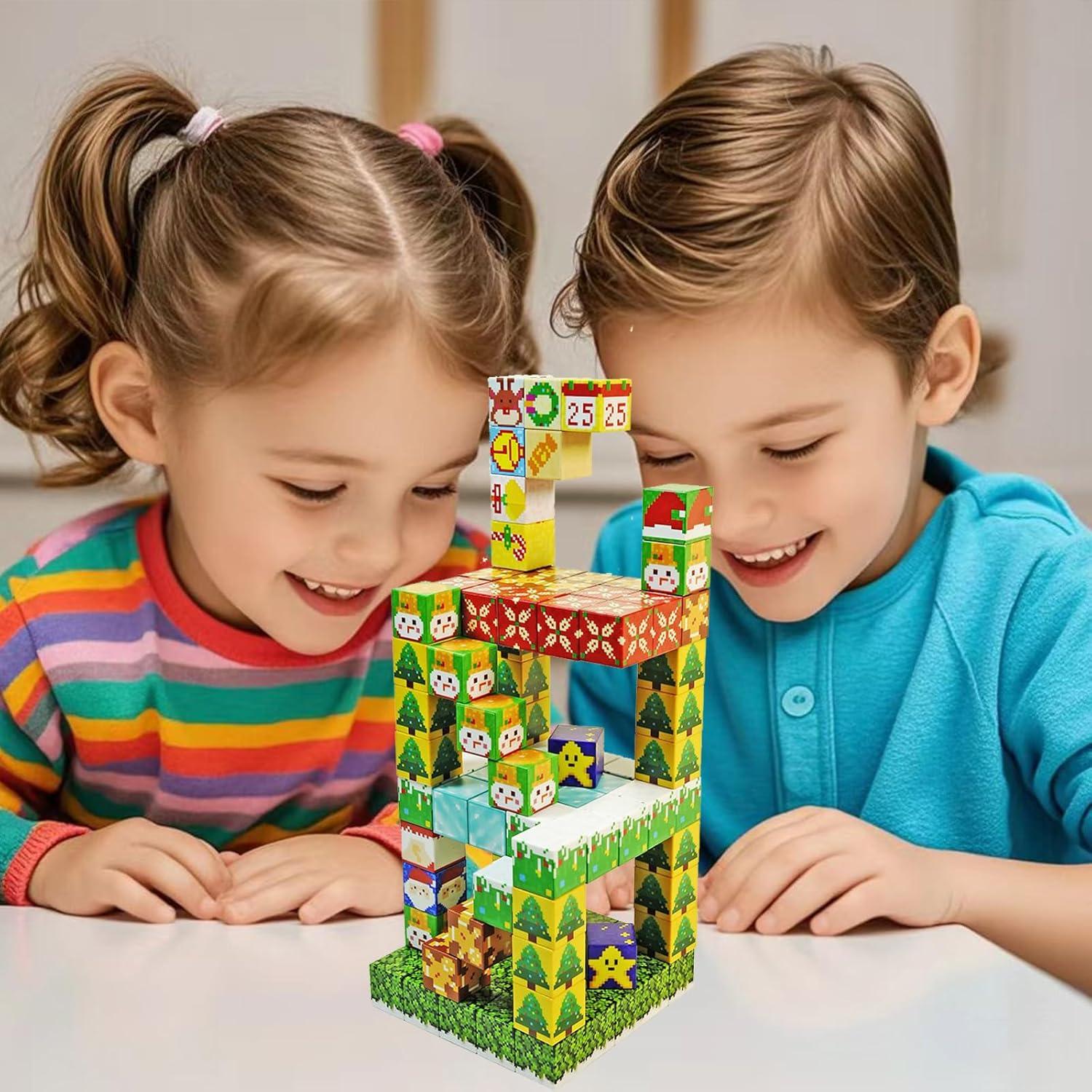 Juego de Bloques Magnéticos 100PCS Simplefine 2.03CM para Niños 3+