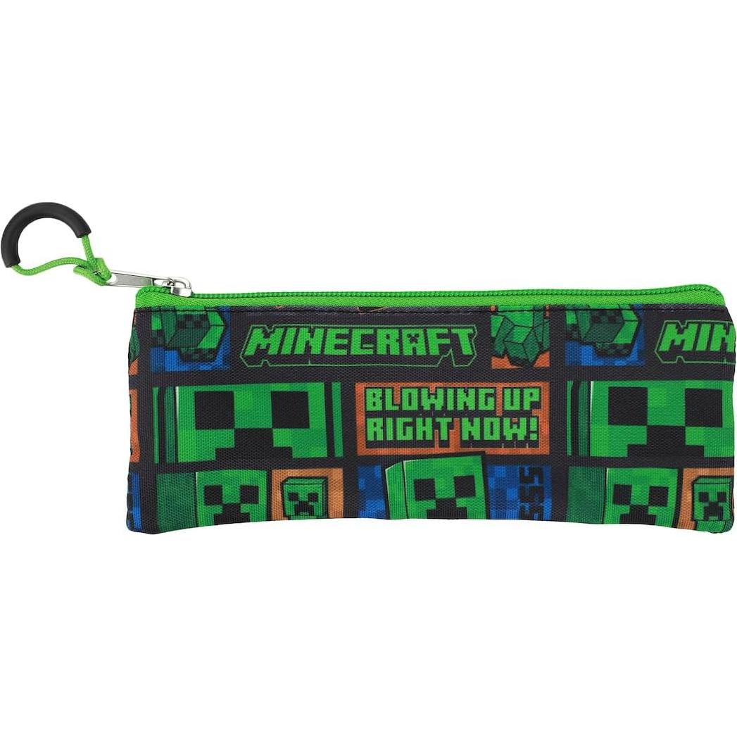 Mochila Unisex para Niños BIOWORLD Minecraft 40.64 cm Verde