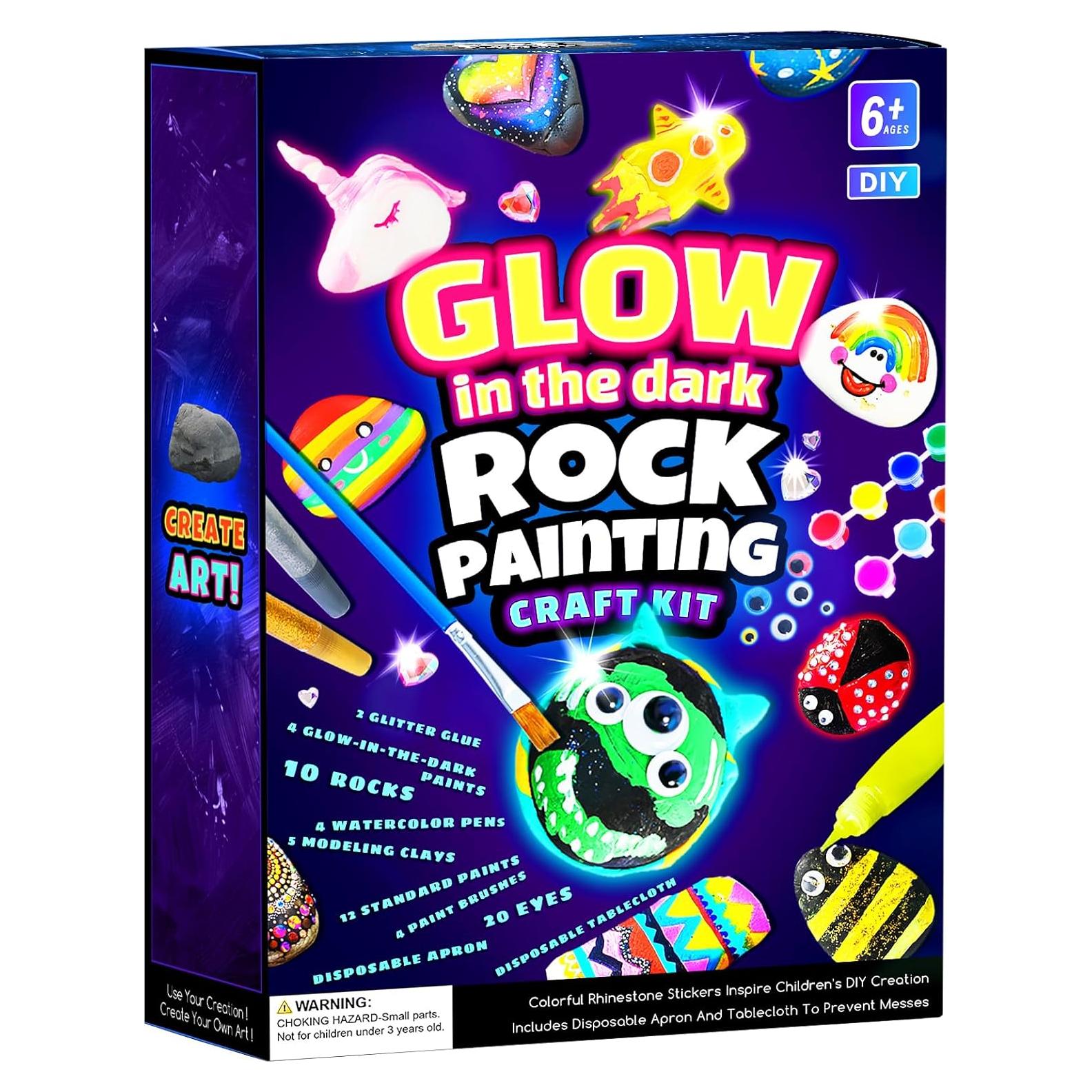 Kit de Pintura de Rocas EPUMP - Brillan en la Oscuridad