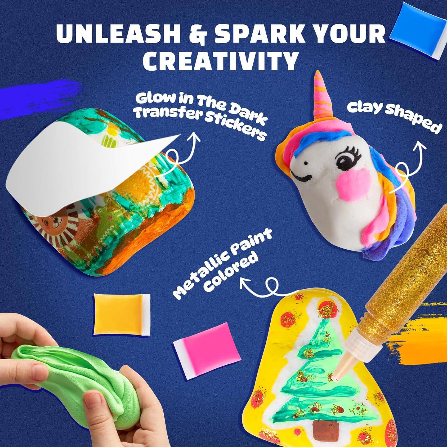 Kit de Pintura de Rocas EPUMP - Brillan en la Oscuridad