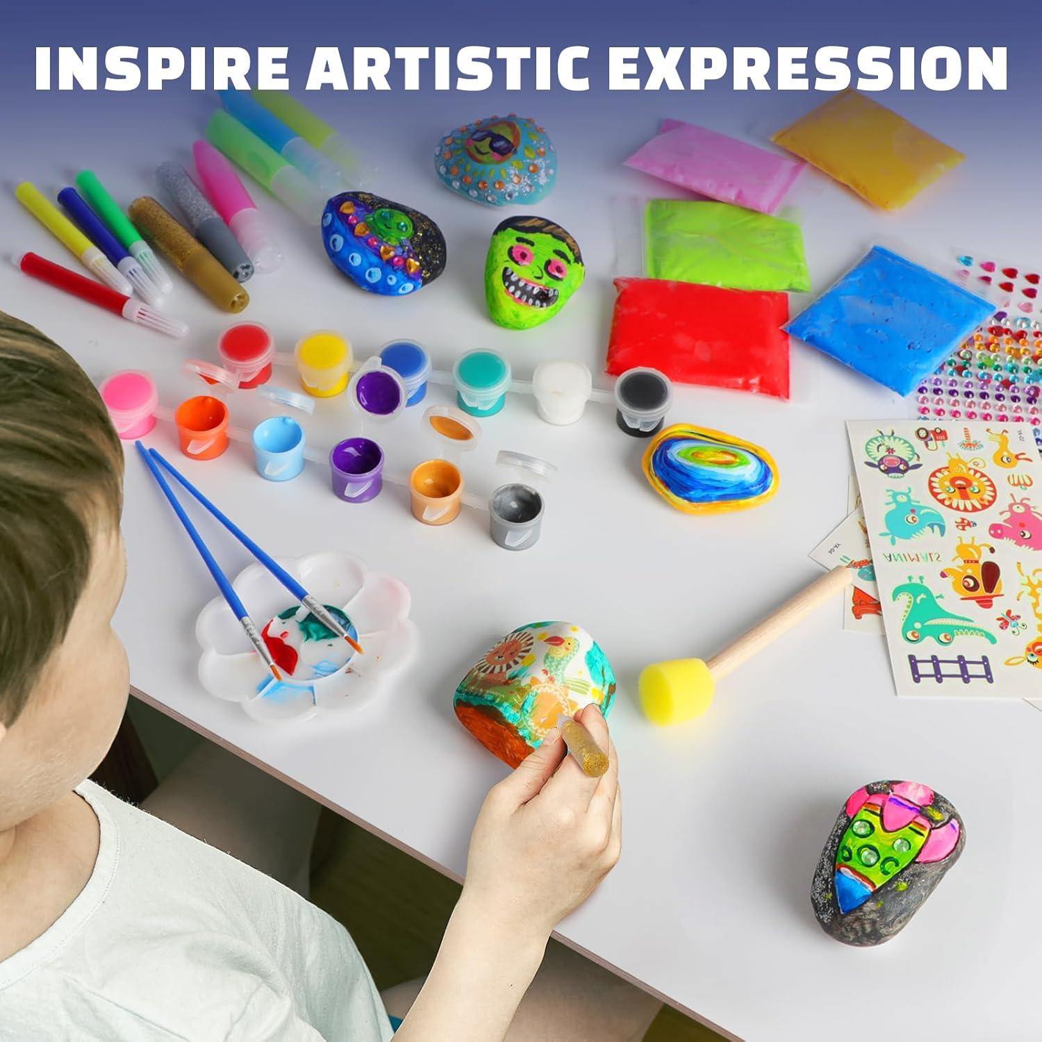 Kit de Pintura de Rocas EPUMP - Brillan en la Oscuridad