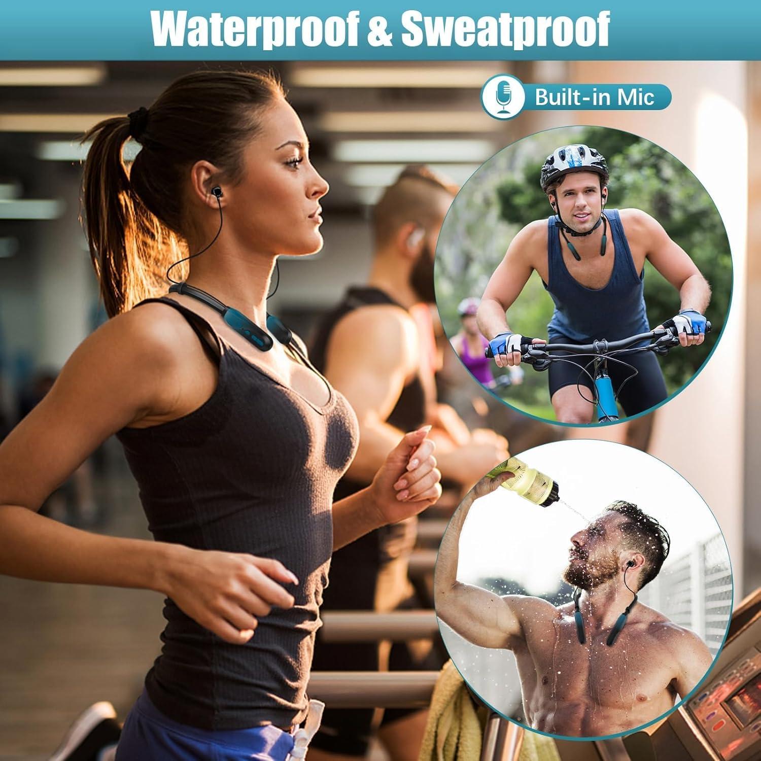 Auriculares Bluetooth Lecefty i35_plus Verde Cian 200h Batería