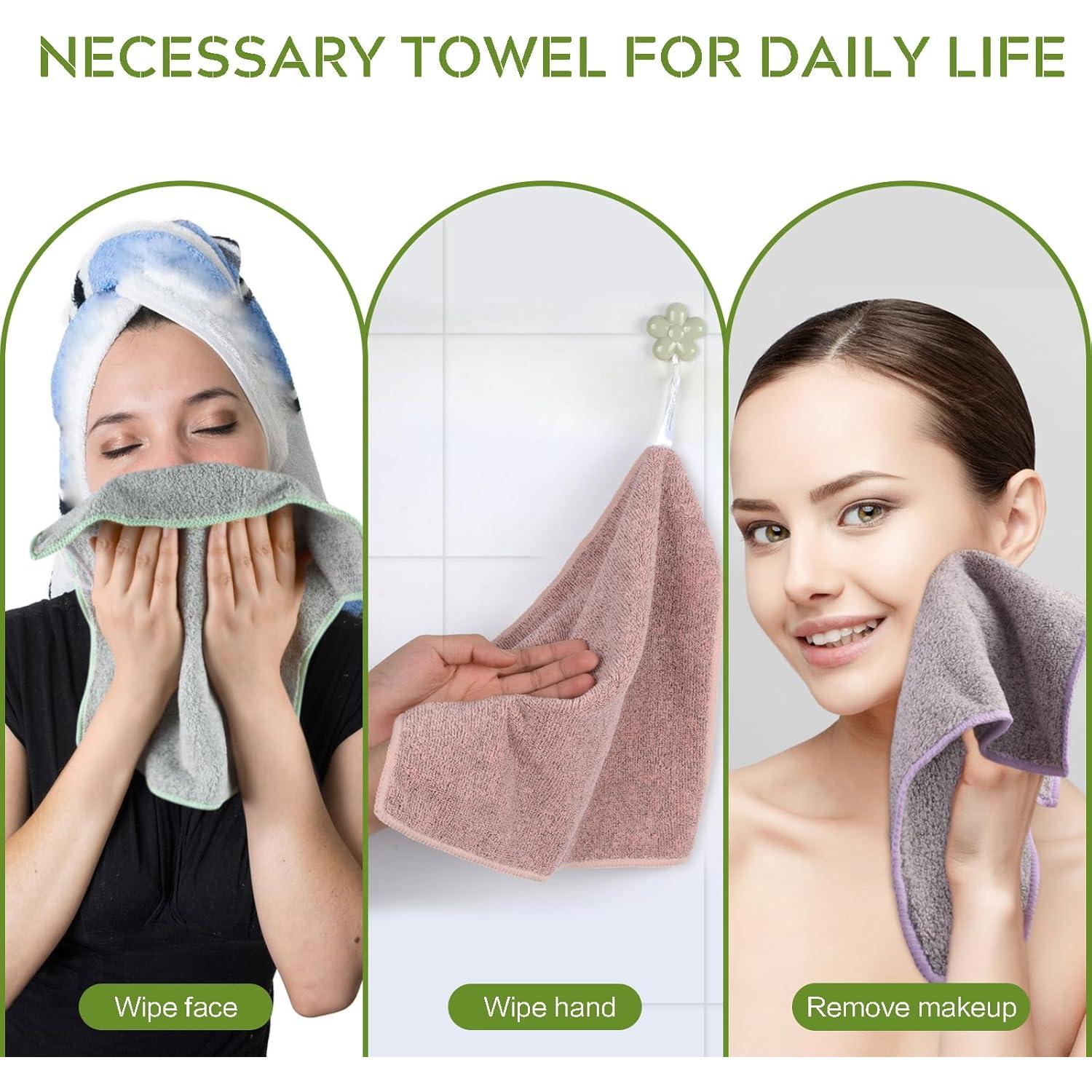 Toallas de Microfibra SINLAND 30x30cm 6 Piezas Ultra Suaves