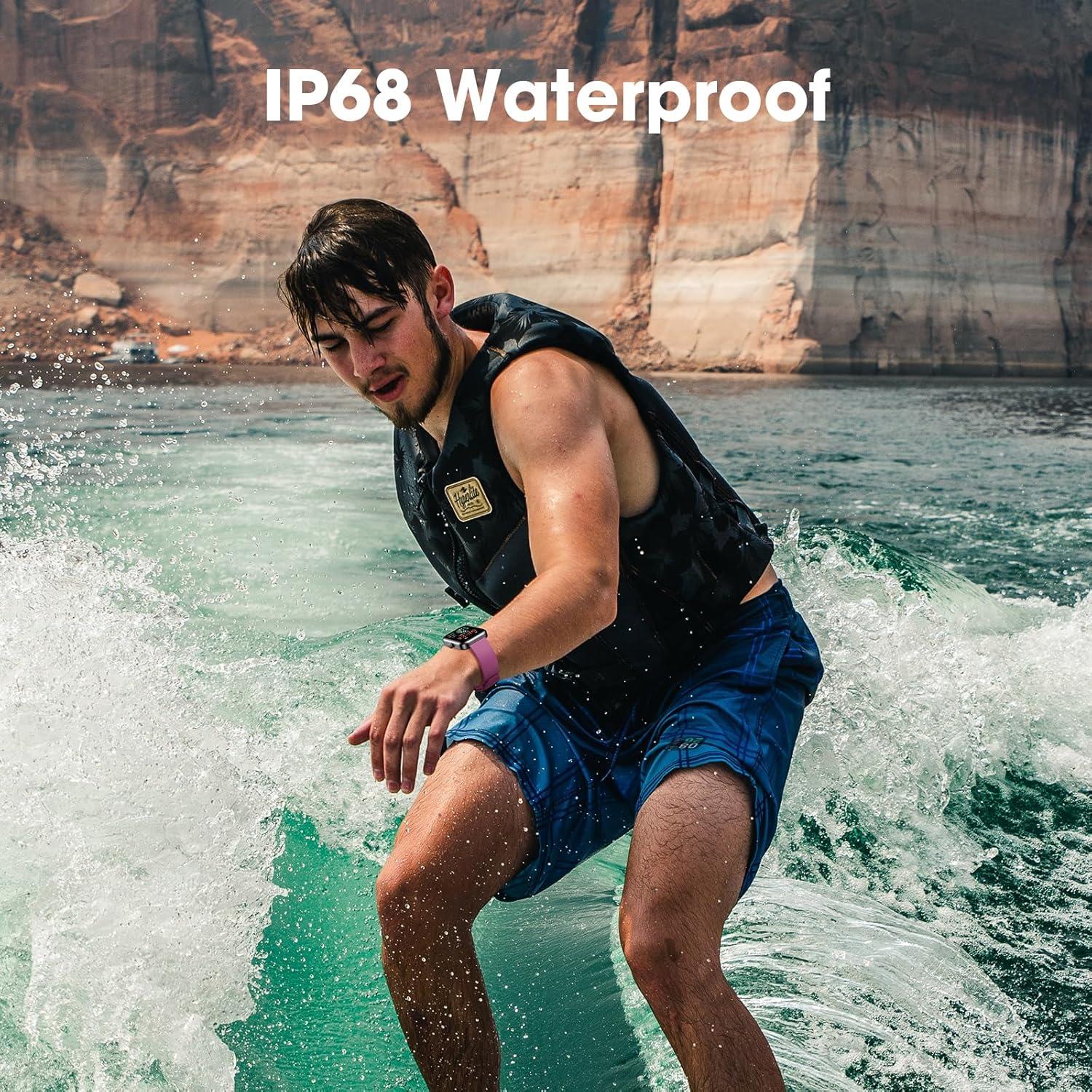 Reloj de Fitness Imzuc Negro con Monitor de Salud IP68