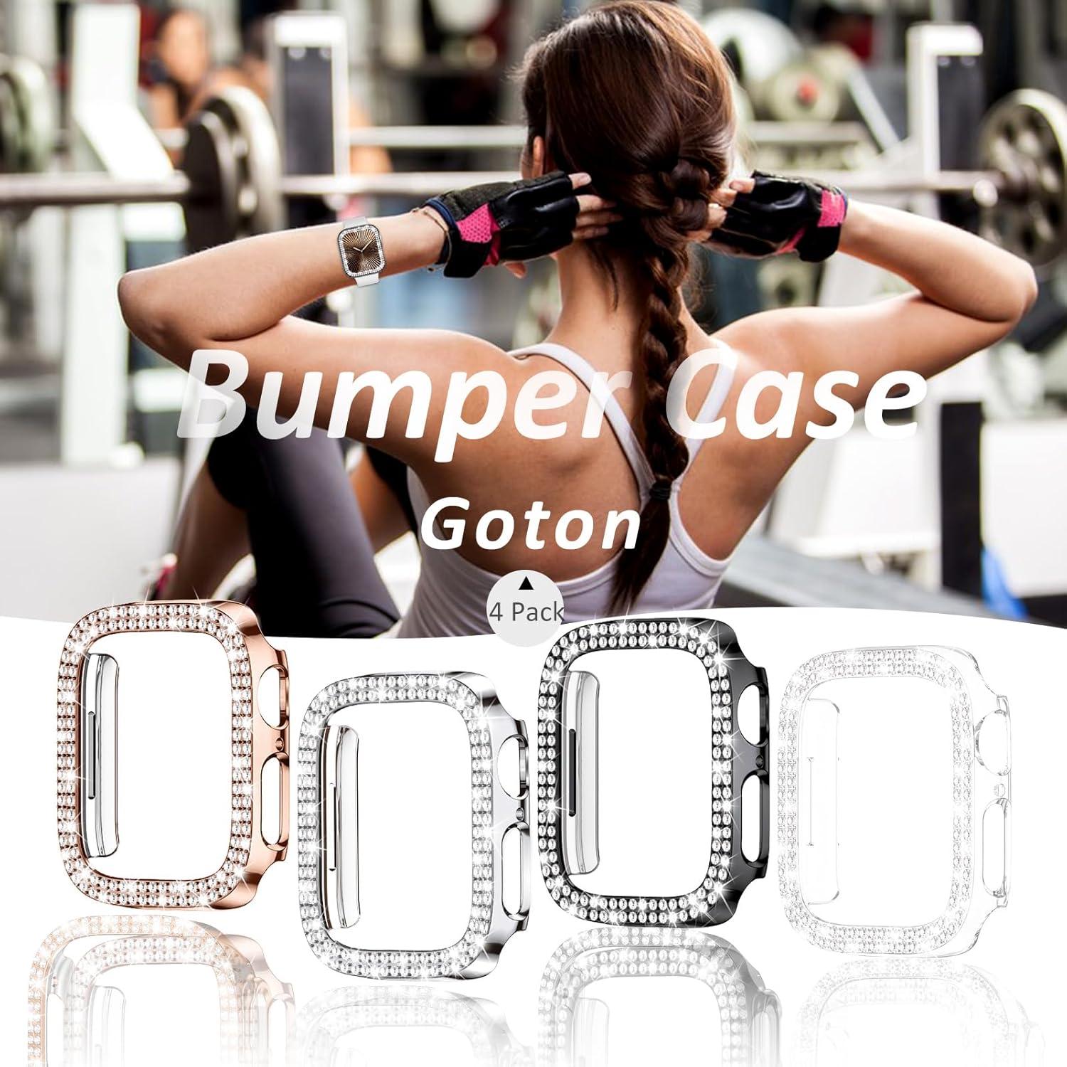 Funda Protectora Brillante Goton para Apple Watch 42mm - 4 Pack