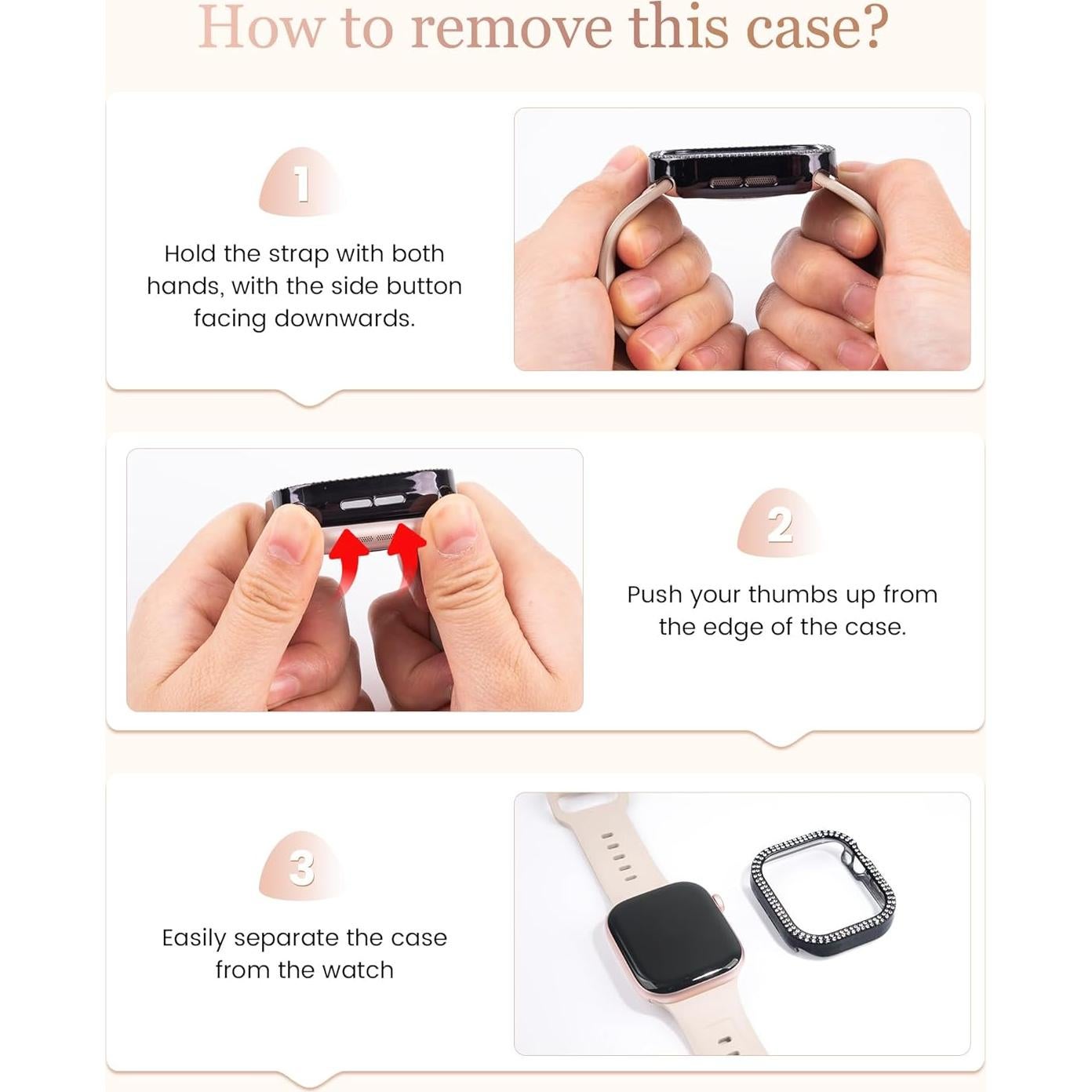 Funda Protectora Brillante Goton para Apple Watch 42mm - 4 Pack