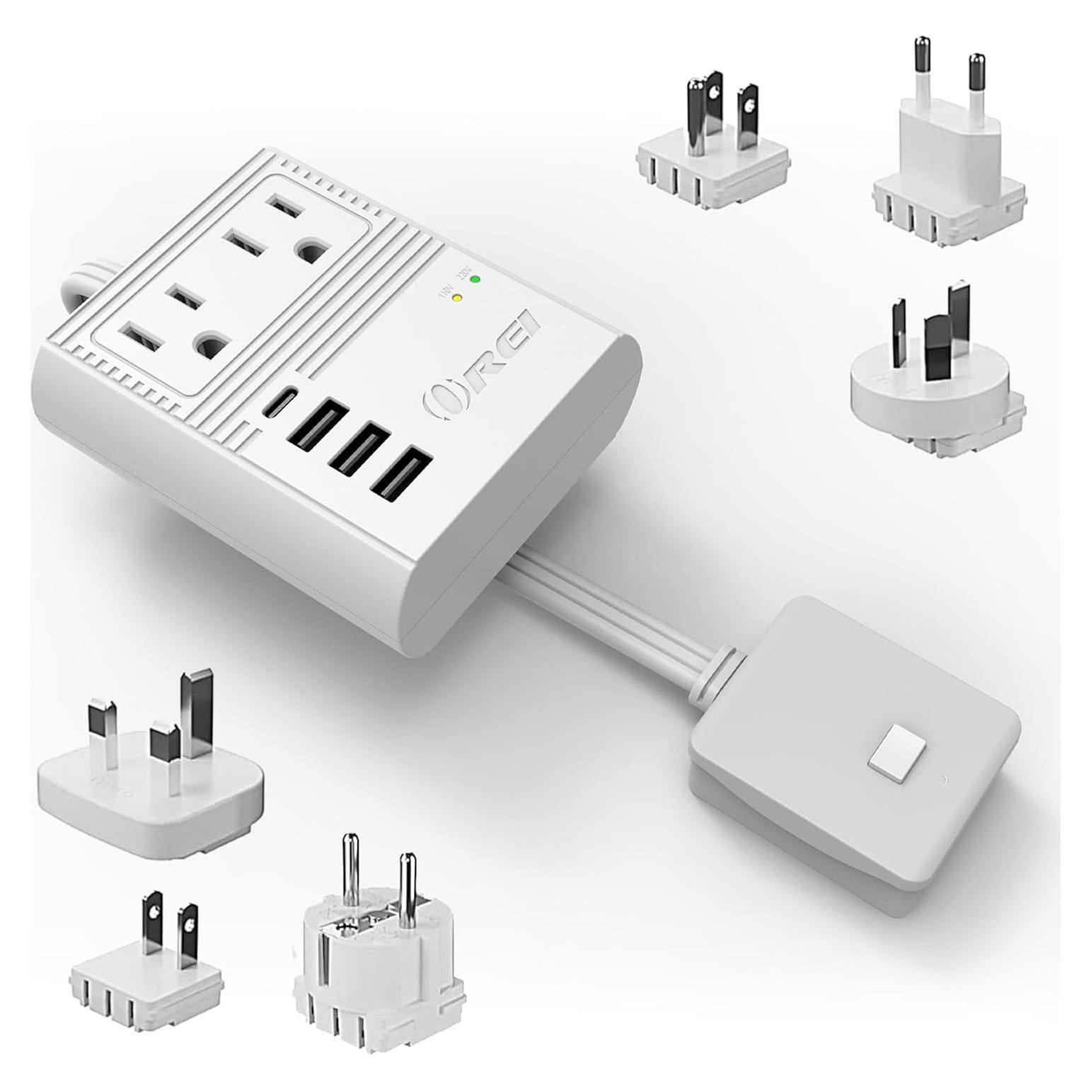 Adaptador de Enchufe de Viaje OREI M8 Max 3 USB 18W USB-C