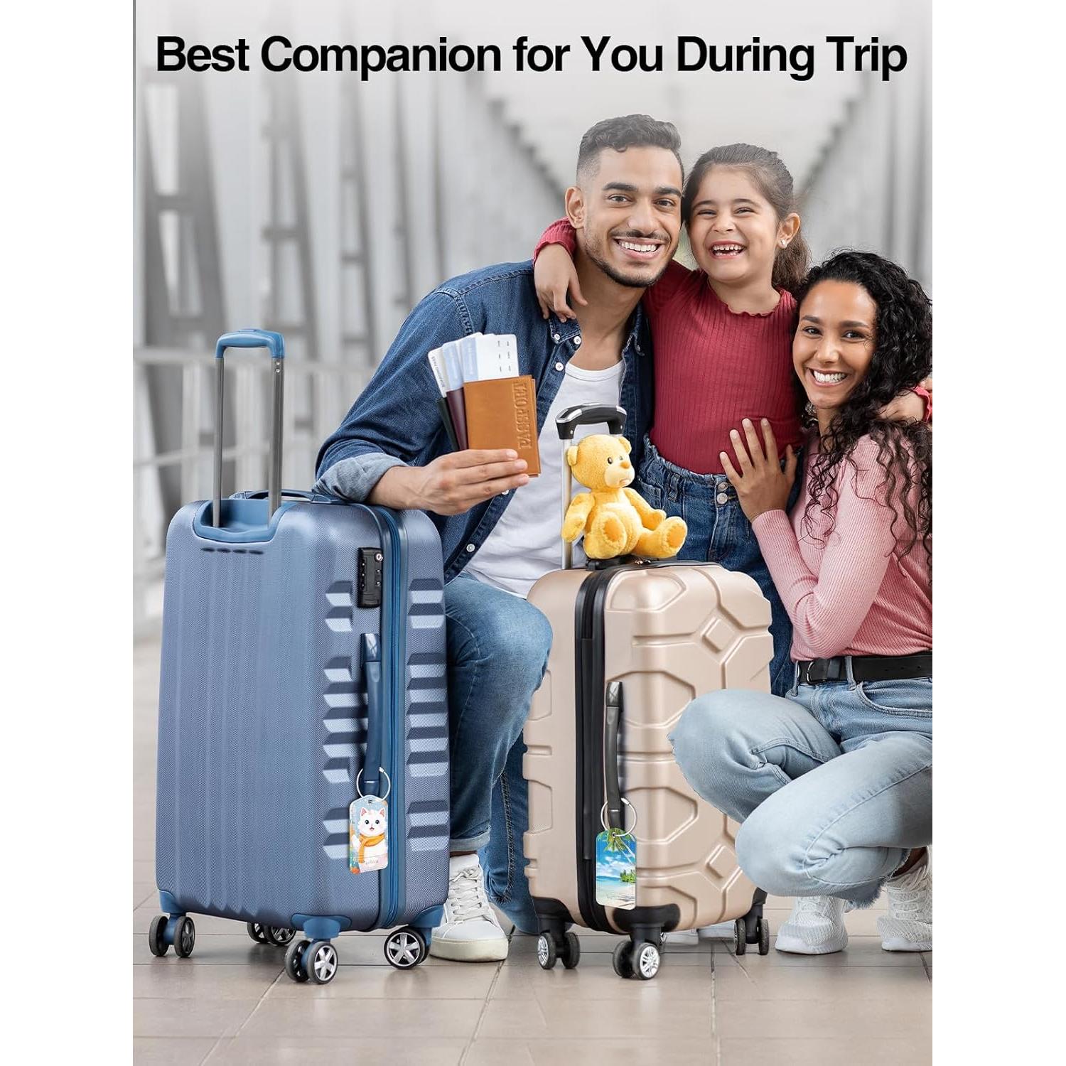 Etiqueta de Equipaje Inteligente TopMade con Find My - Cuero Premium