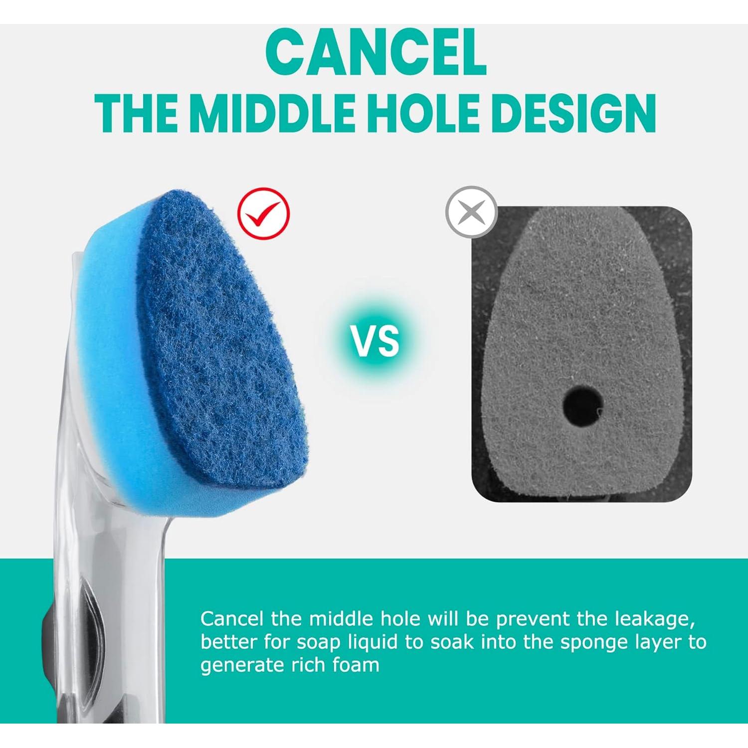 Esponja de Platos HELIME con Dispensador y 5 Recambios Azul