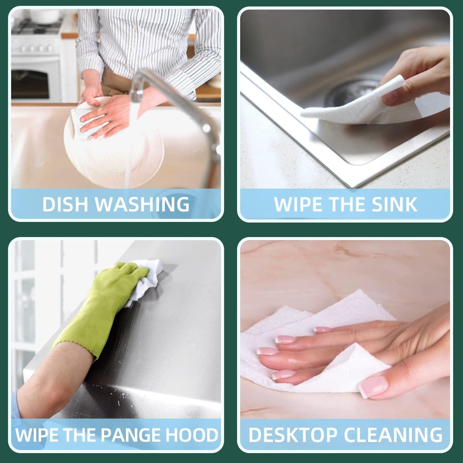 Toallitas de limpieza reutilizables UNUSUALKEY 50 piezas