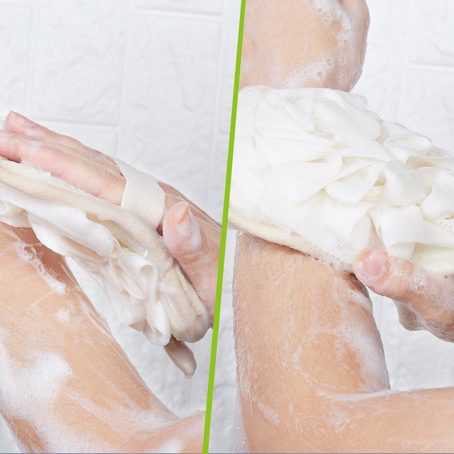 Mitón de Baño Mikimini 2 en 1 Exfoliante Lufa XL/M