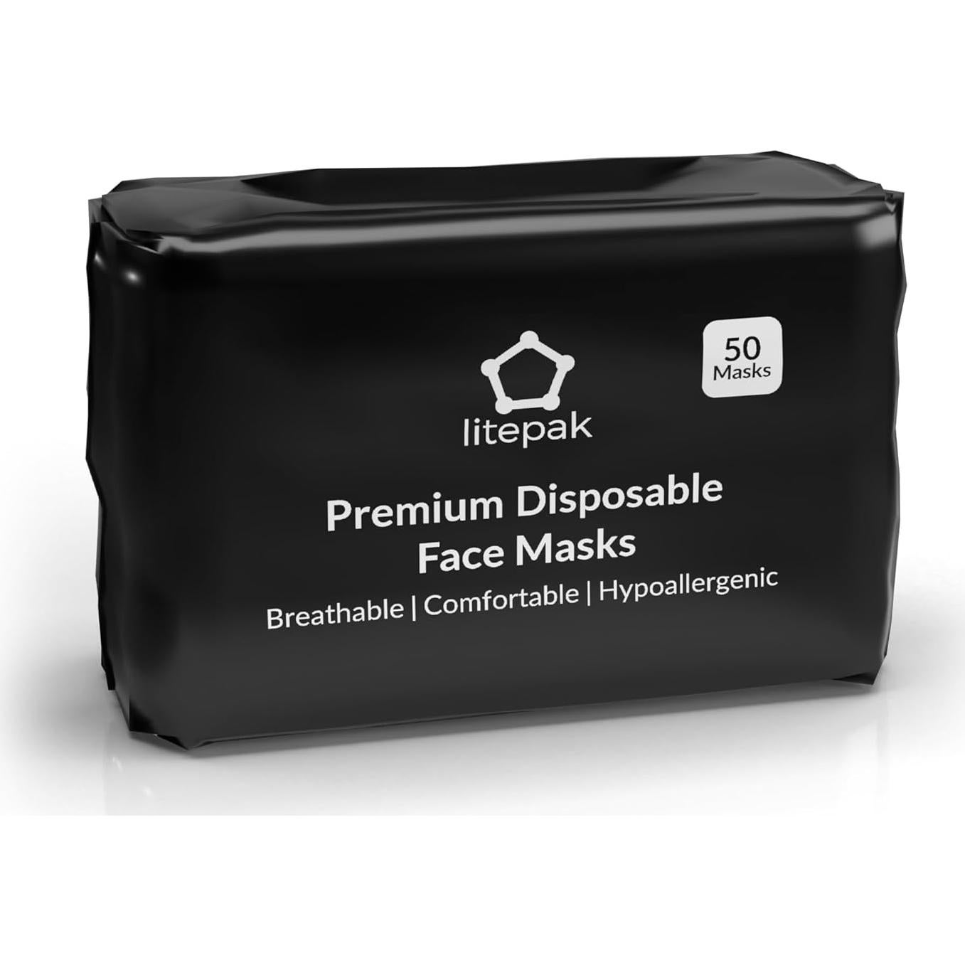 Mascarillas Desechables 3 Capas Negras 2000pcs - Premium