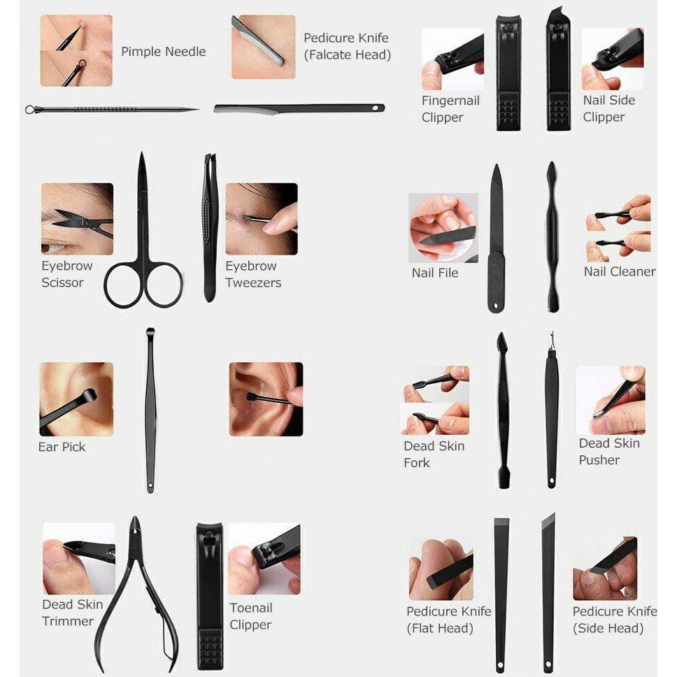 Juego de Manicura 16 Piezas Lemon Shane Acero Inoxidable