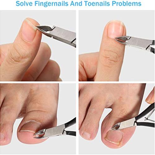 Set 8 Cortadores de Cutículas Acero Inoxidable Mudder