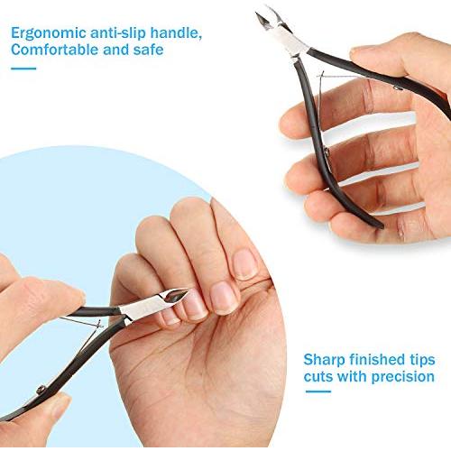 Set 8 Cortadores de Cutículas Acero Inoxidable Mudder