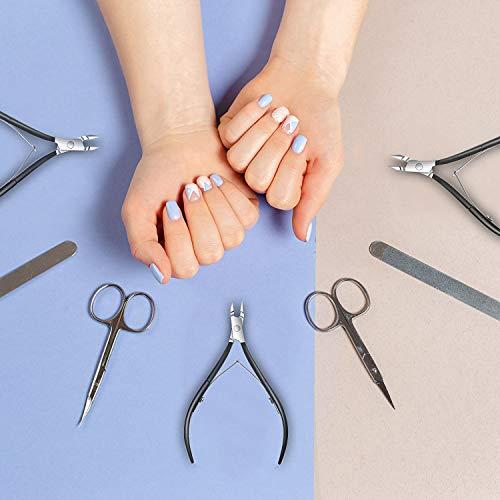 Set 8 Cortadores de Cutículas Acero Inoxidable Mudder