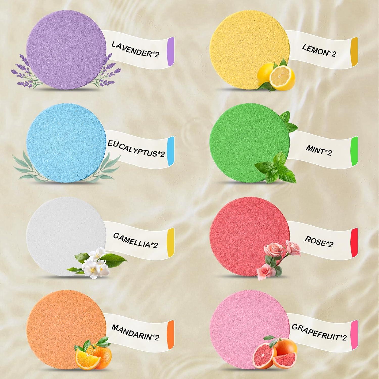 Juego de 8 Vapores de Ducha Aromaterapia Huizhou Bomei