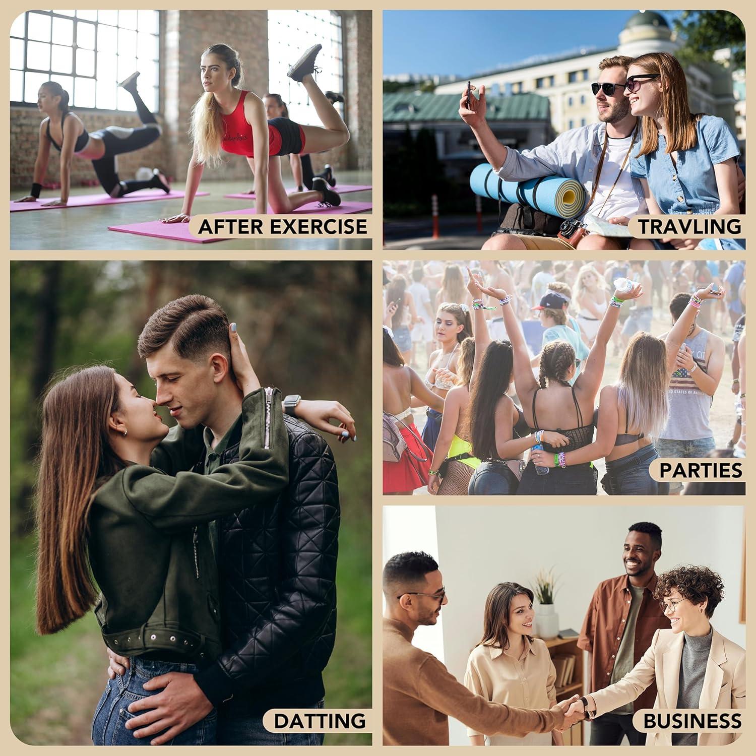 Botella de Perfume Rellenable FENHON 8ml Oro Portátil