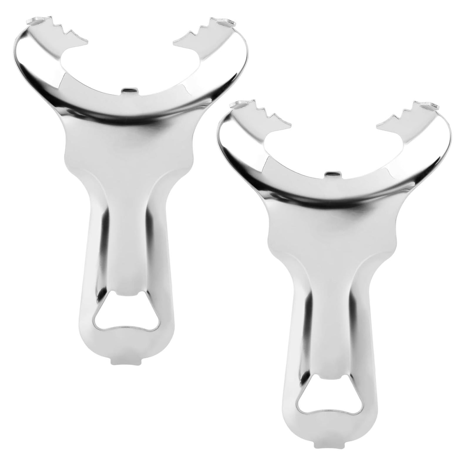 Abridor de frascos manual Kakalote, 2 piezas, acero inoxidable